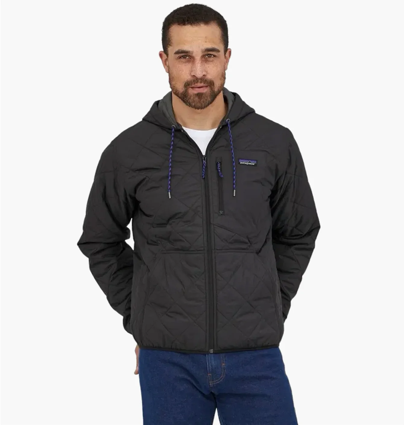 Куртка чоловіча Patagonia Diamond Quilted Bomber Hoody Black BLK27610