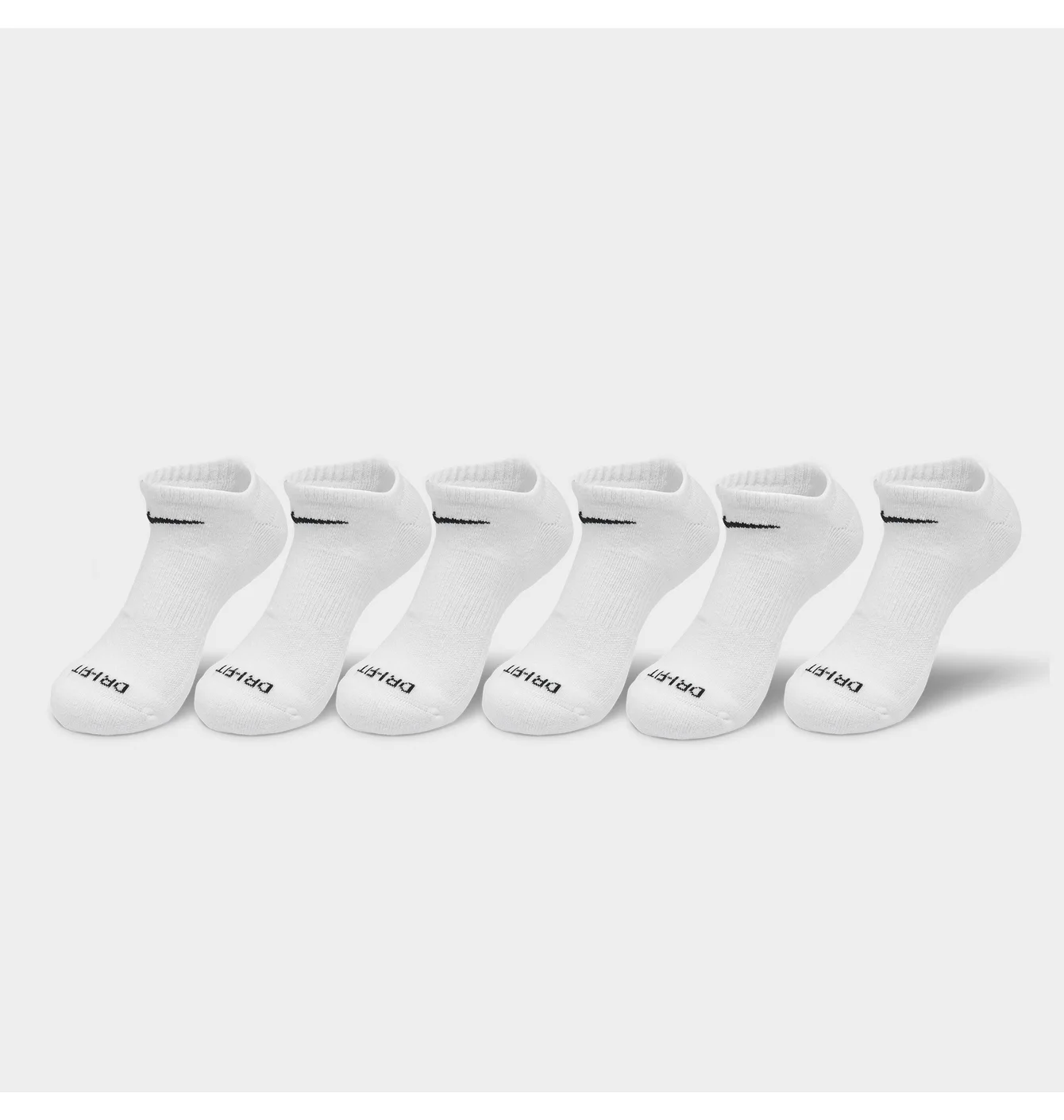 Шкарпетки унісекс Nike Everyday Plus Cushioned Training No-Show Socks (6 пар) White SX6898-100