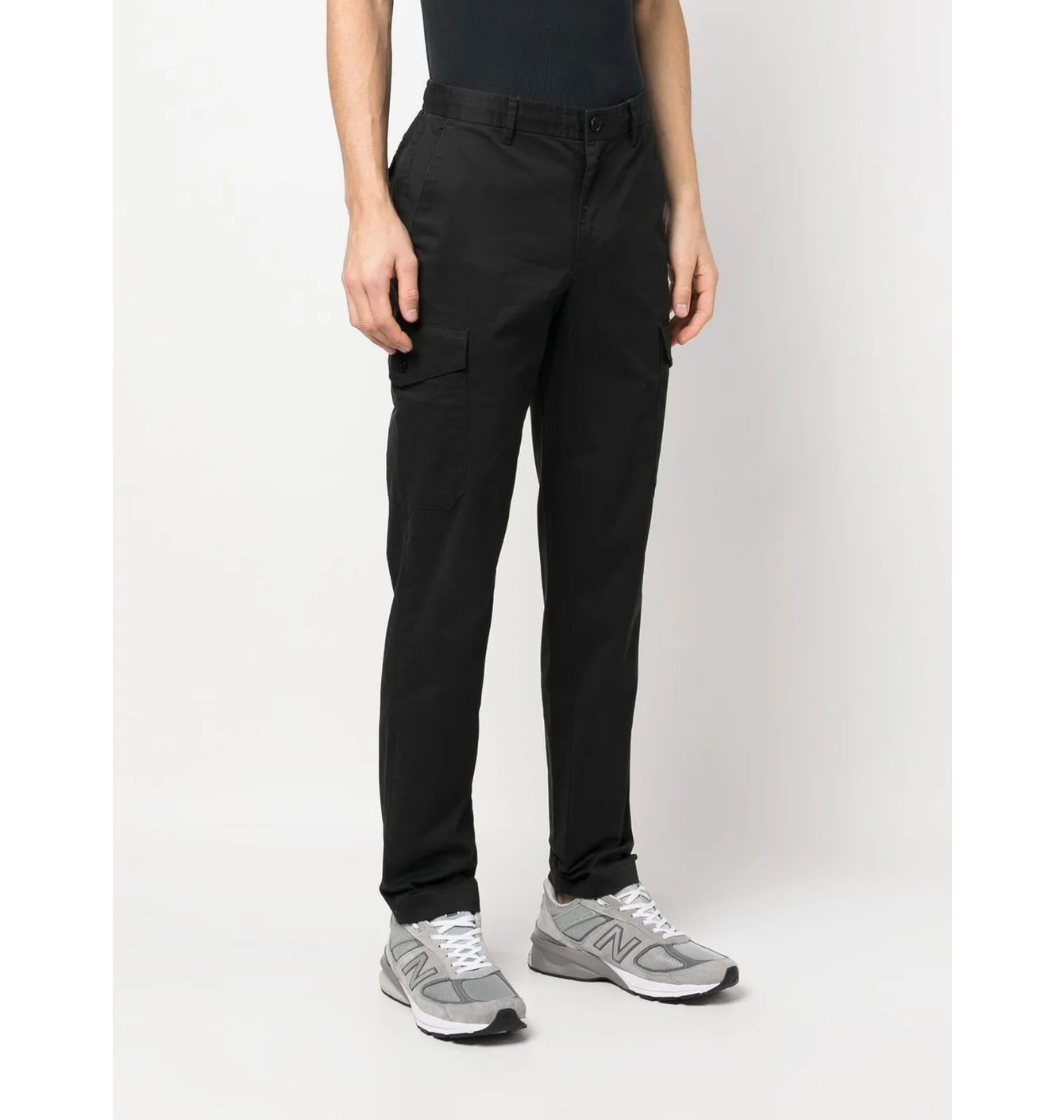 Штани чоловічі Michael Kors Tapered Cargo Trousers Black CR3301W6W8