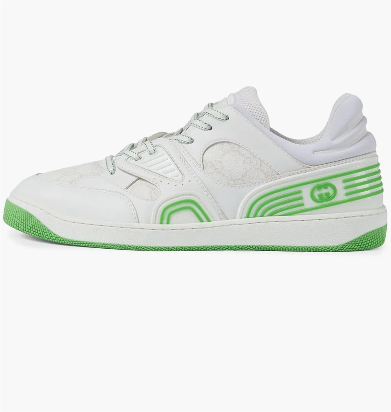 Кросівки чоловічі Gucci Basket Low White Demetra White 698785-2SHG0-9089