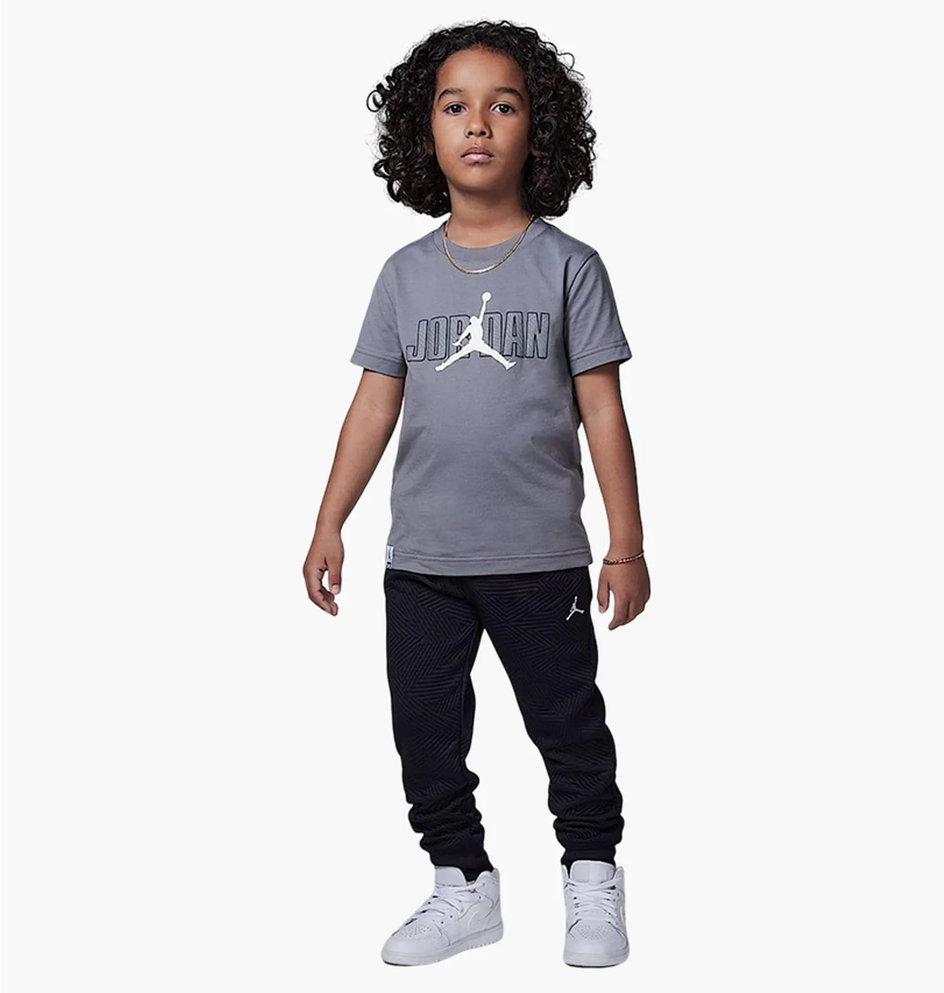 Спортивний костюм дитячий Air Jordan Sneaker School Grey/Black 85D722-023