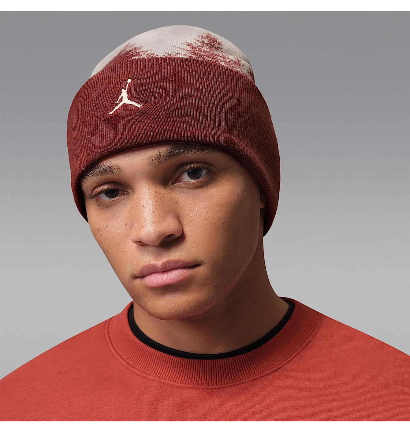 Шапка унісекс Nike Gift White/Bordo HV1077-292