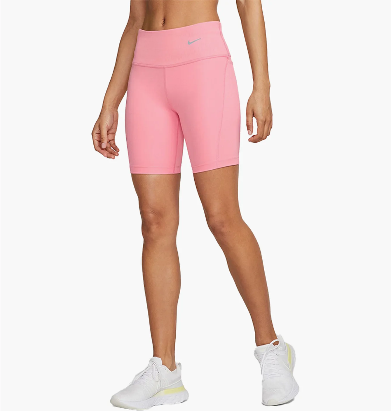 Шорти жіночі Nike Mid-Rise Ribbed Panel Running Pink DX2951-611