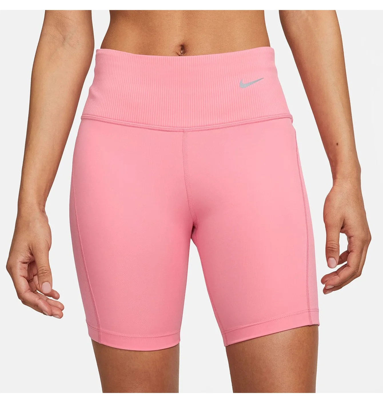 Шорти жіночі Nike Mid-Rise Ribbed Panel Running Pink DX2951-611