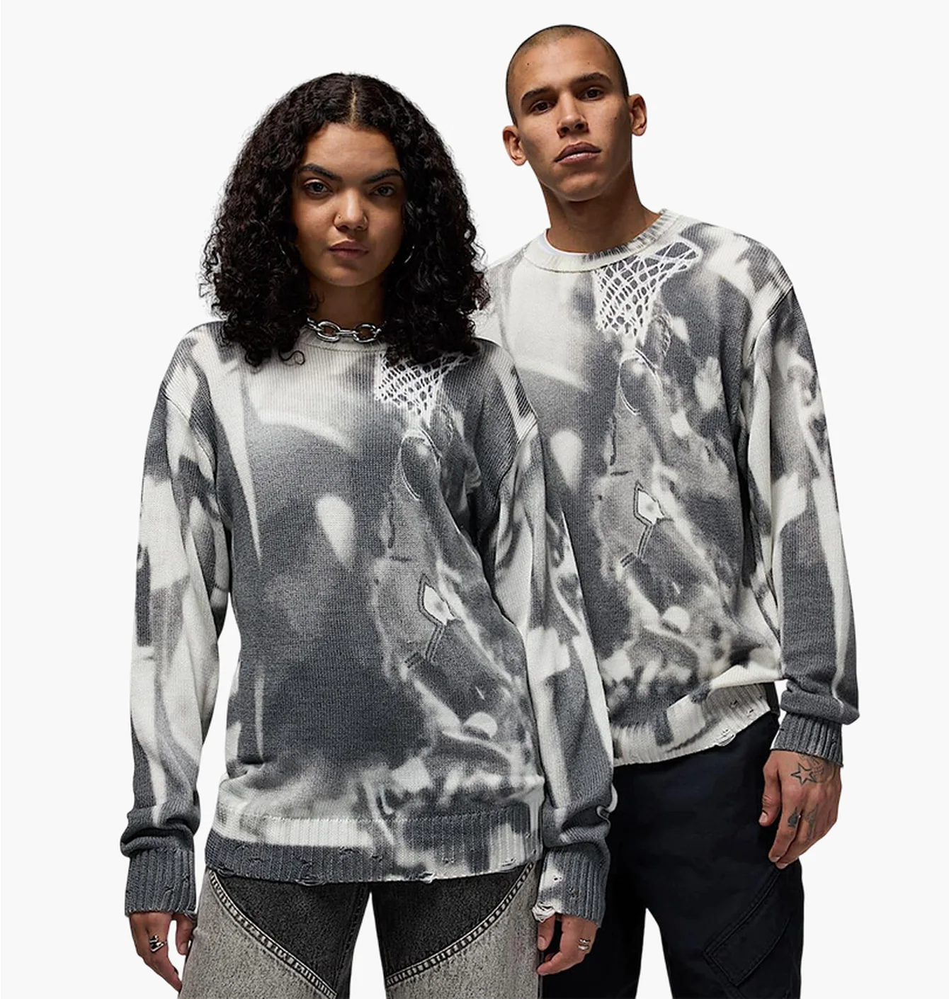 Кофта унісекс Air Jordan Knit White/Grey HQ1635-133