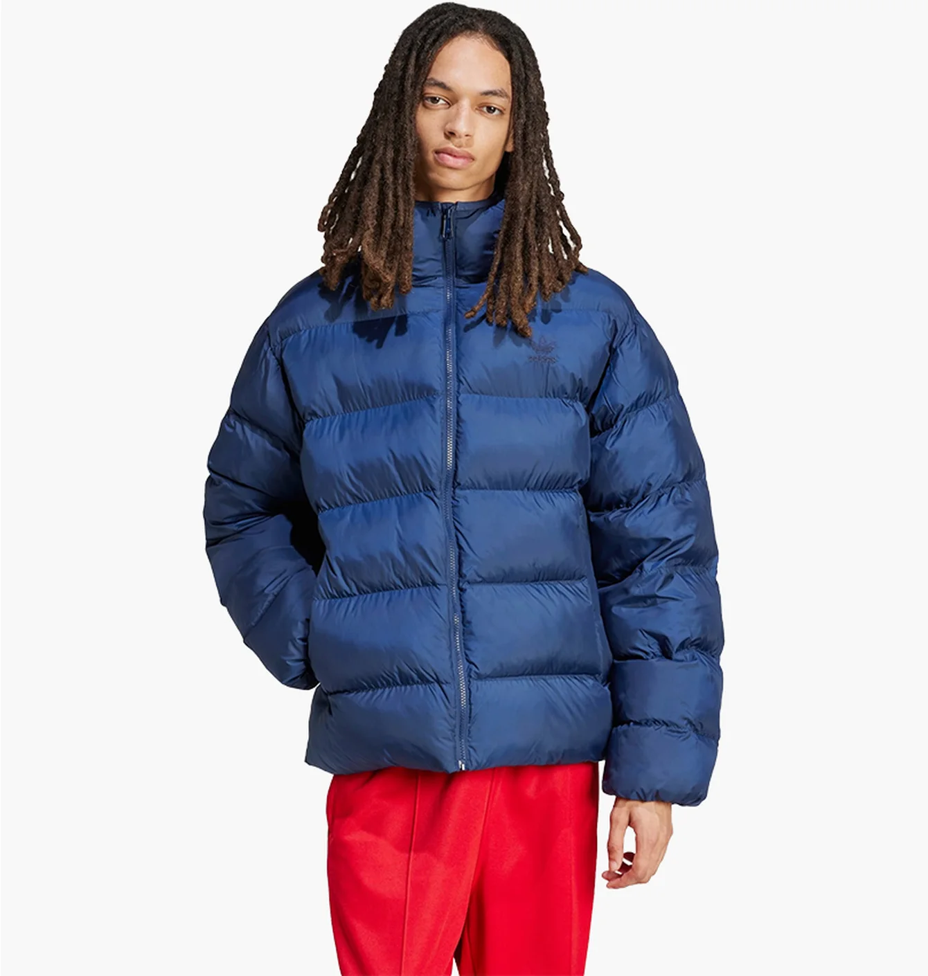 Пуховик чоловічий Adidas Tonal Hooded Puffer Blue IY3397