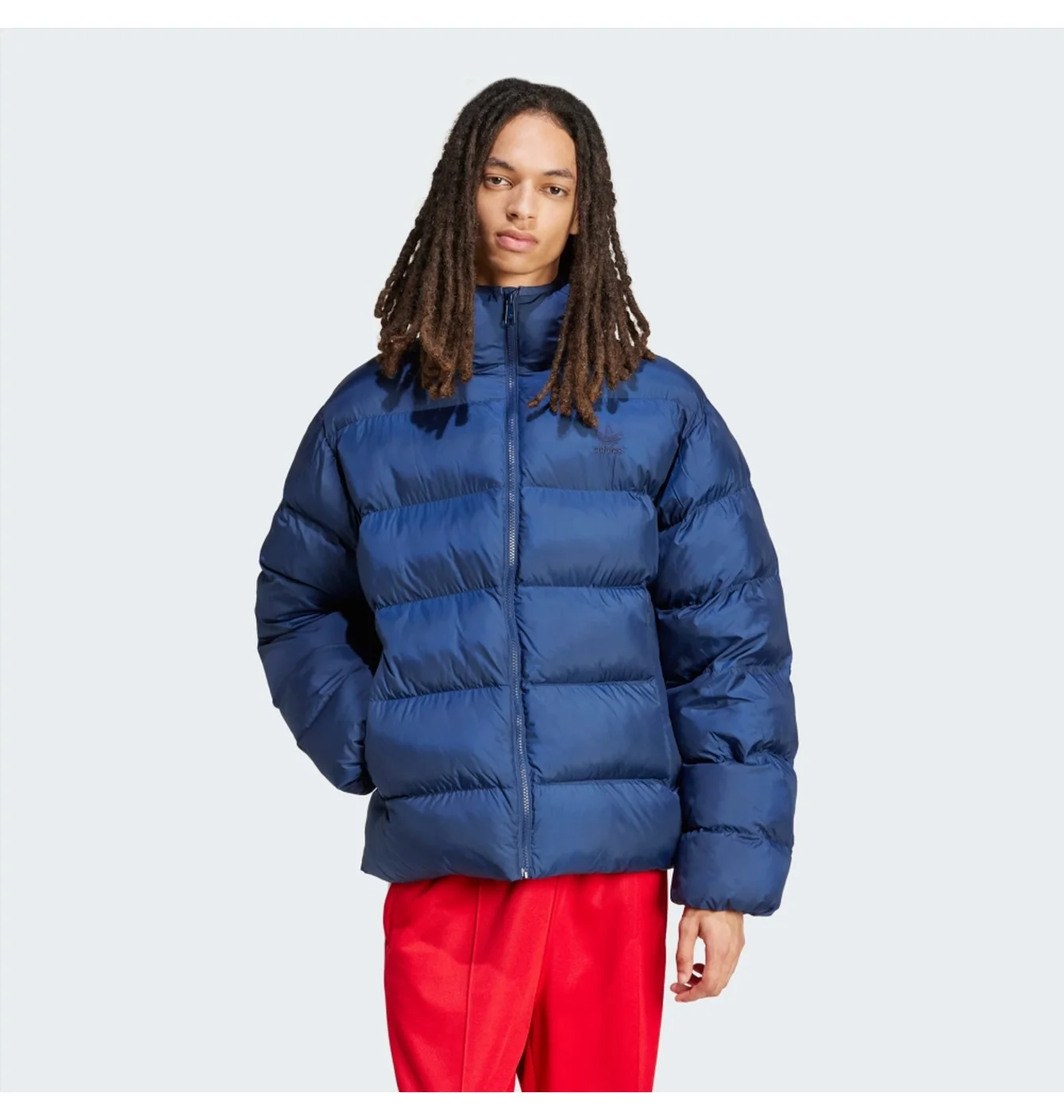 Пуховик чоловічий Adidas Tonal Hooded Puffer Blue IY3397