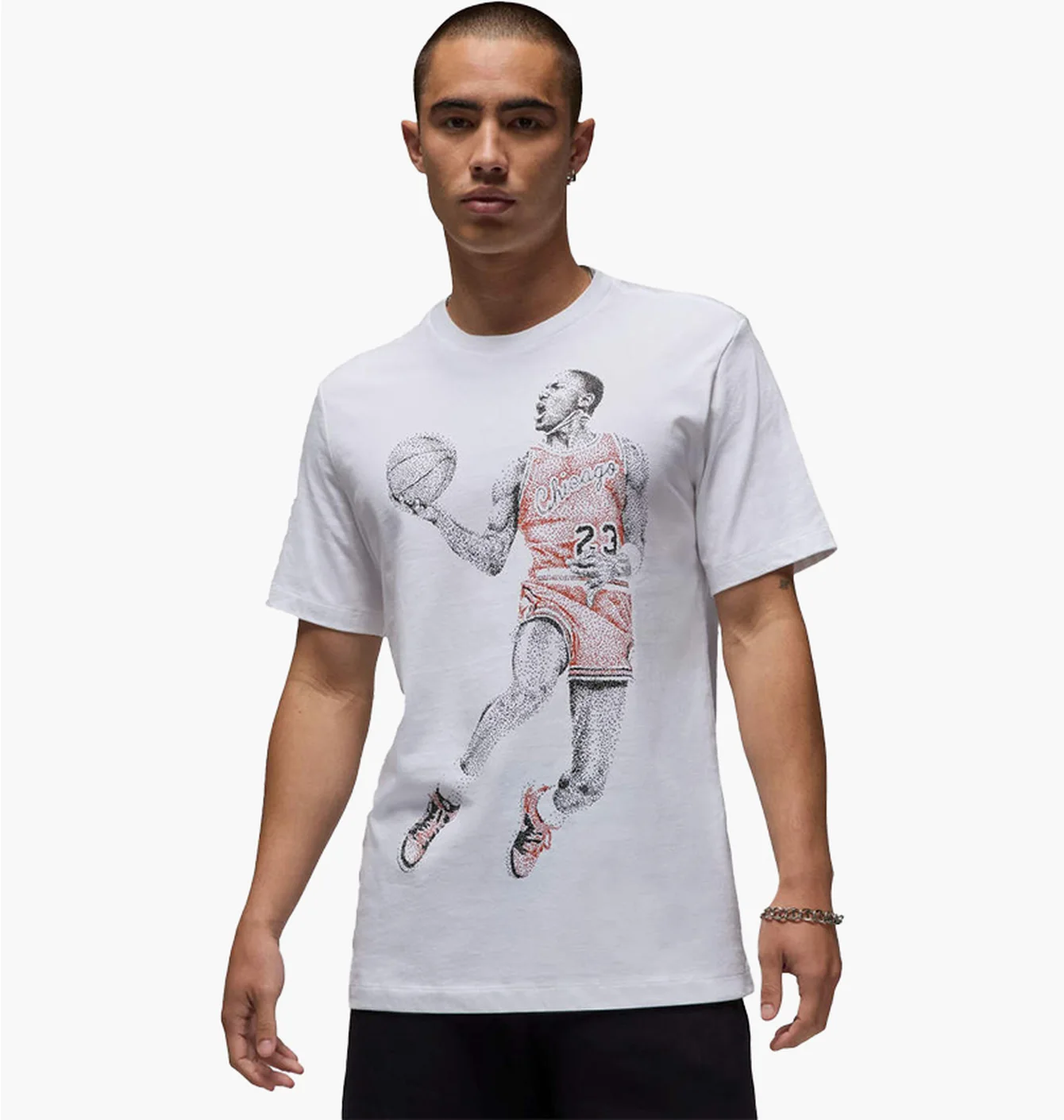 Футболка чоловіча Air Jordan M J Brand Dot Mj Ss Crew White FZ1936-100