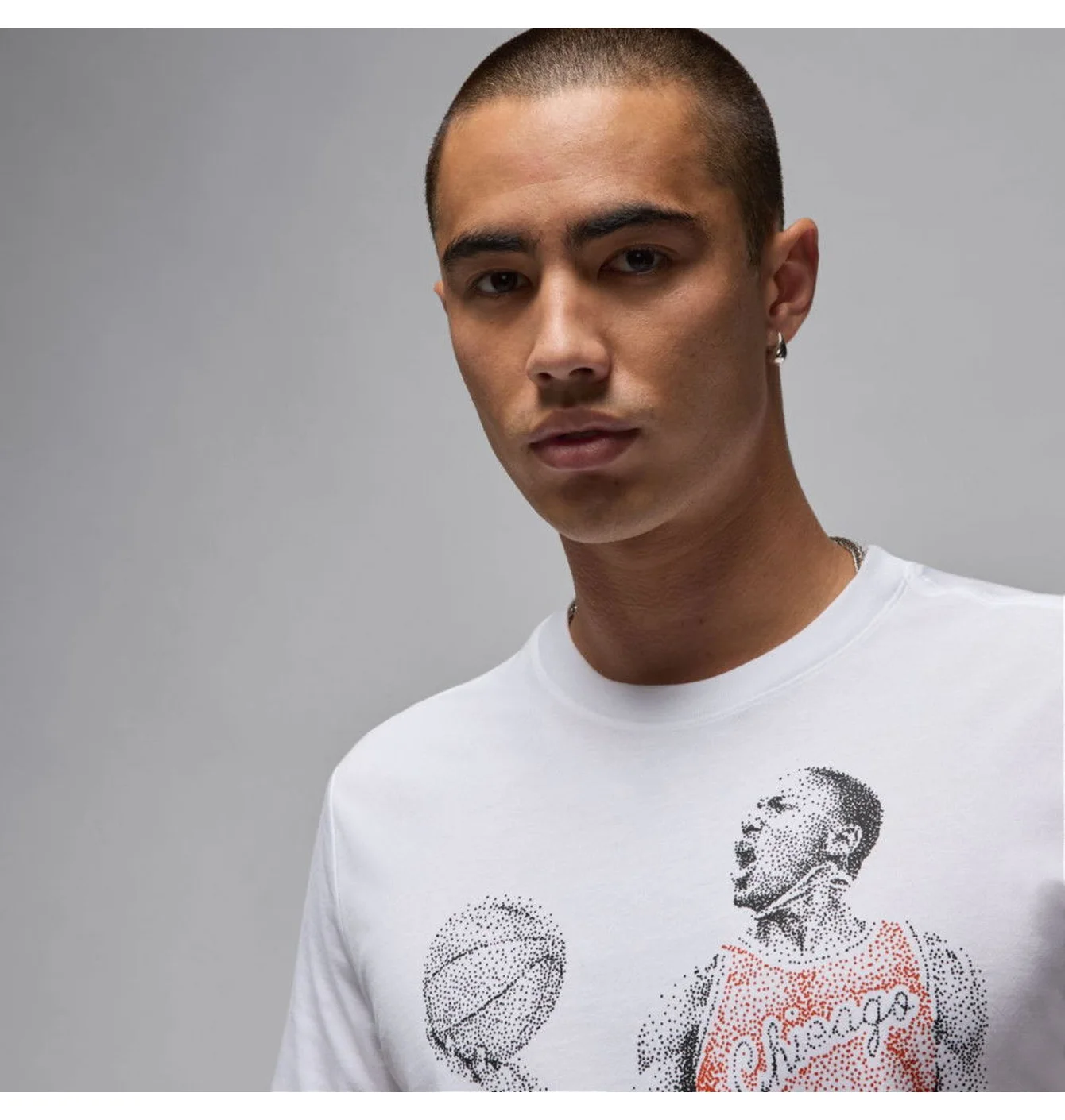 Футболка чоловіча Air Jordan M J Brand Dot Mj Ss Crew White FZ1936-100