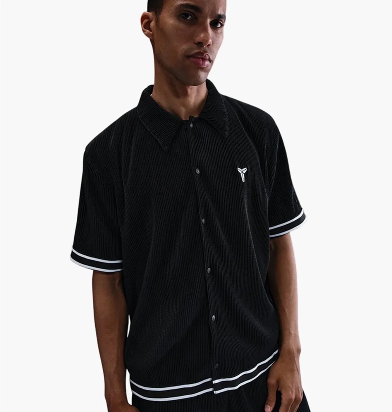 Поло чоловіче Nike Kobe MenS Pleated Short-Sleeve Basketball Top Black IB0020-010