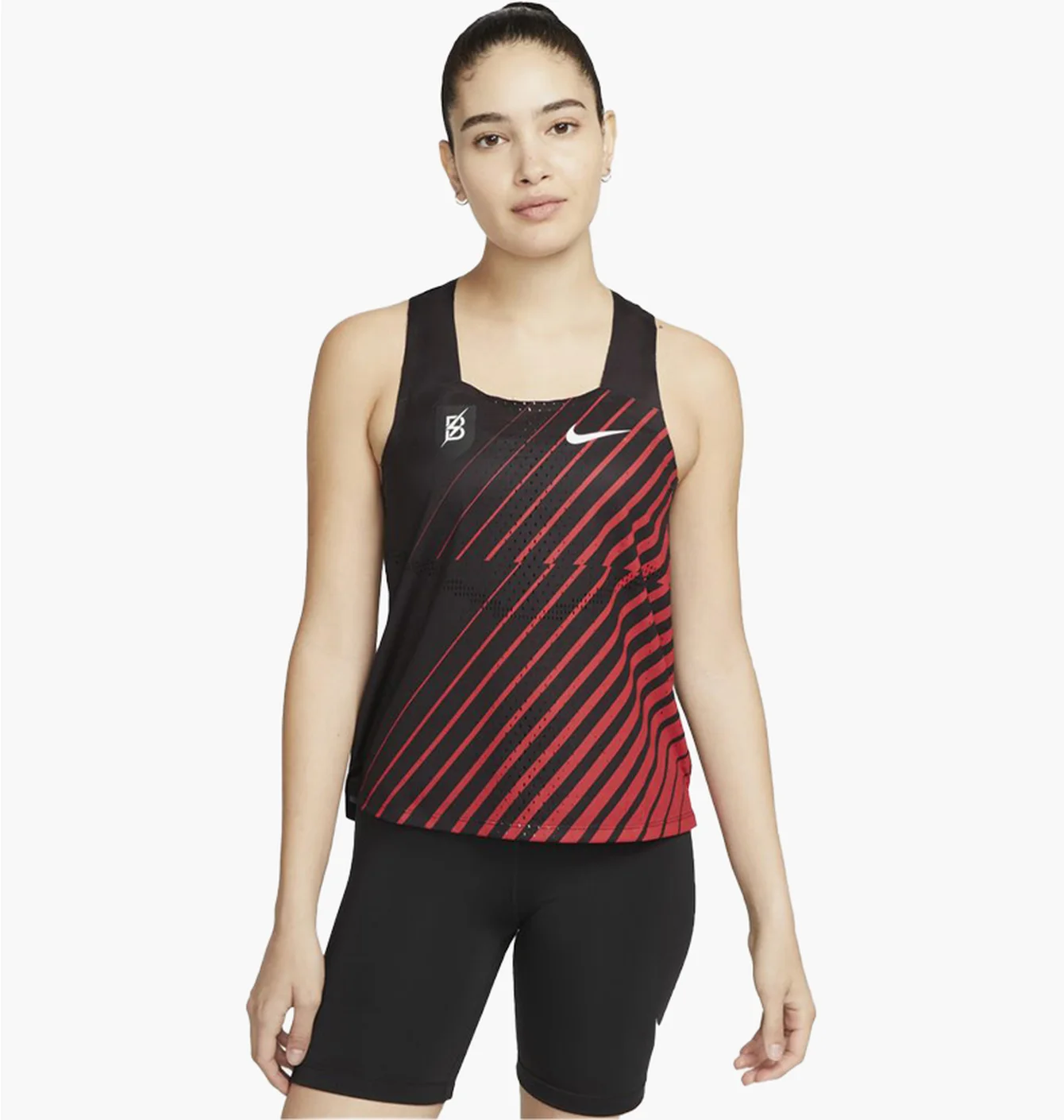 Майка жіноча Nike Adv Aeroswift Singlet Black/Red DR5849-010