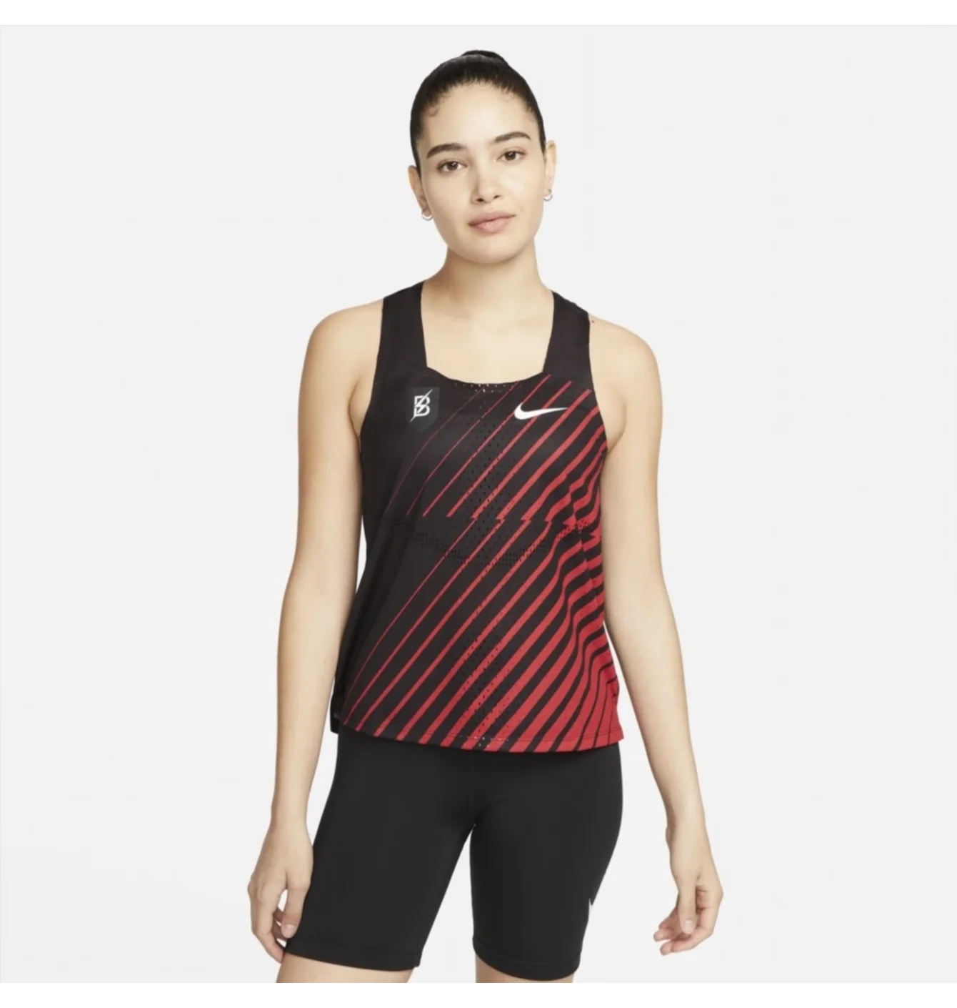 Майка жіноча Nike Adv Aeroswift Singlet Black/Red DR5849-010