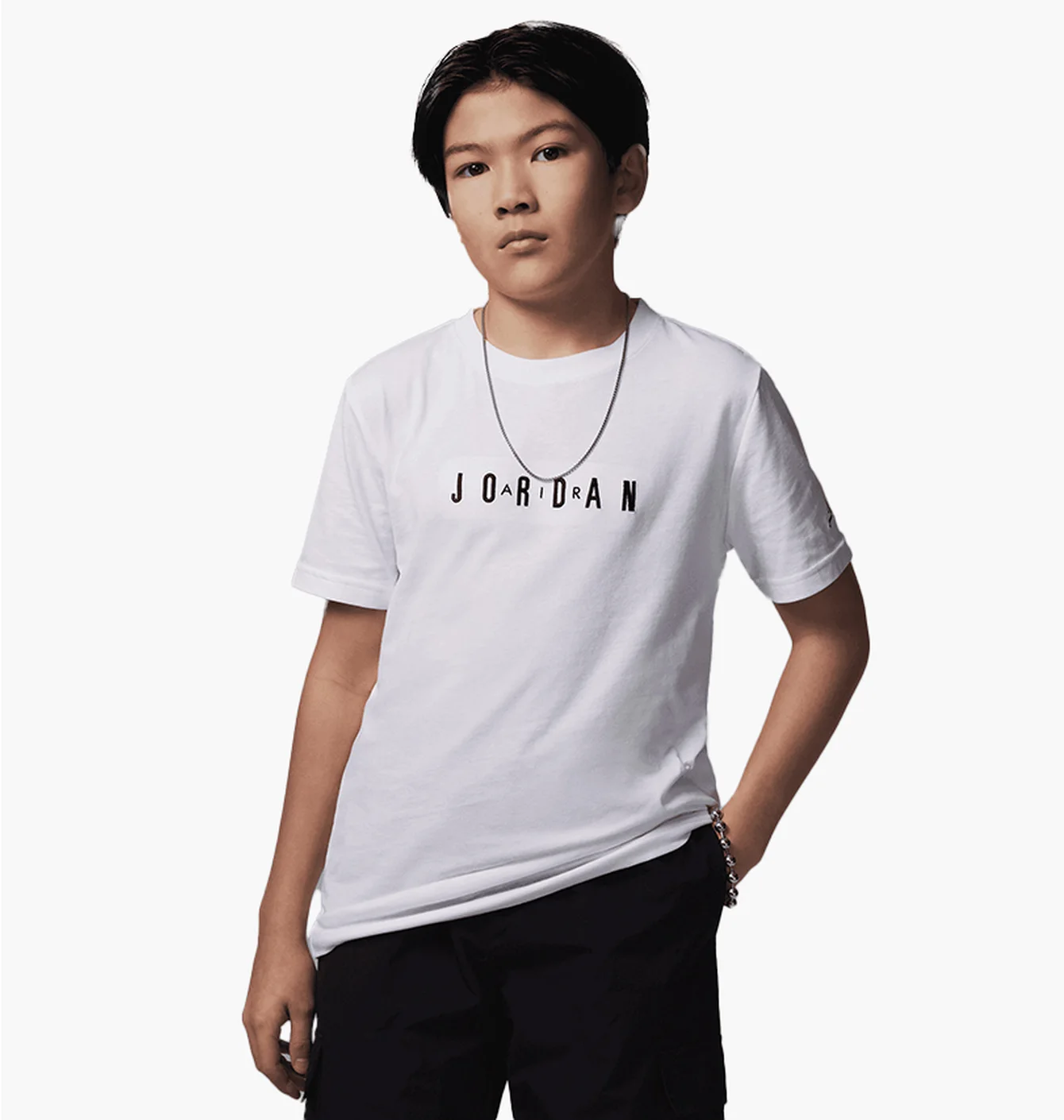 Футболка дитяча Air Jordan Big Embroidered T-Shirt White 95D634-001