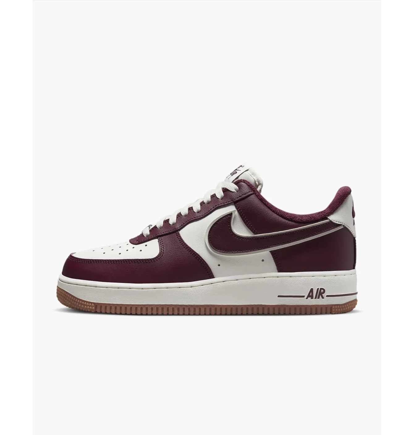 Кросівки чоловічі Nike Air Force 1 07 Lv8 Se Varsity Casual Shoes Bordo/White Dq7659-102