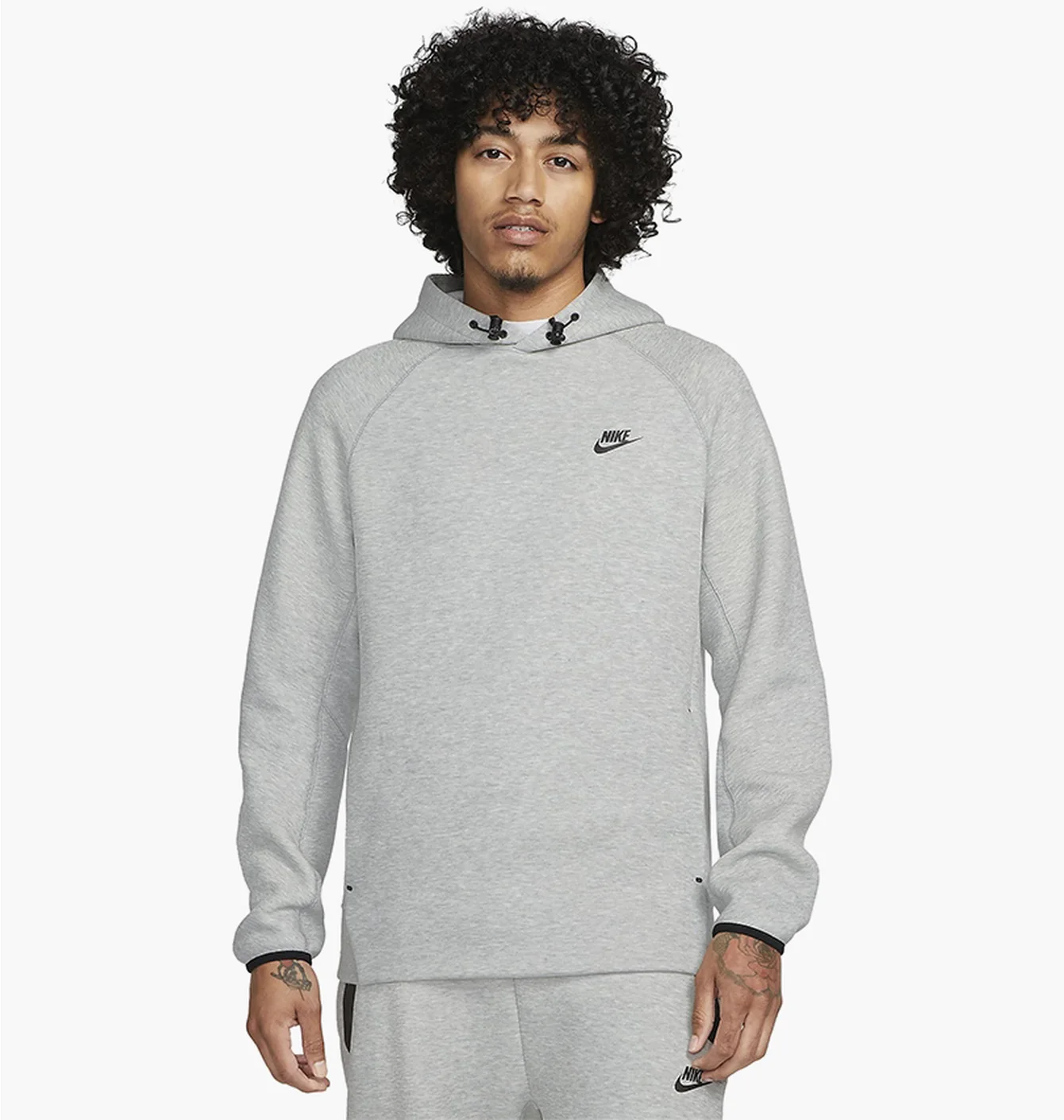Худі чоловіче Nike Sportswear Tech Fleece Pullover Hoodie Grey FB8016-063