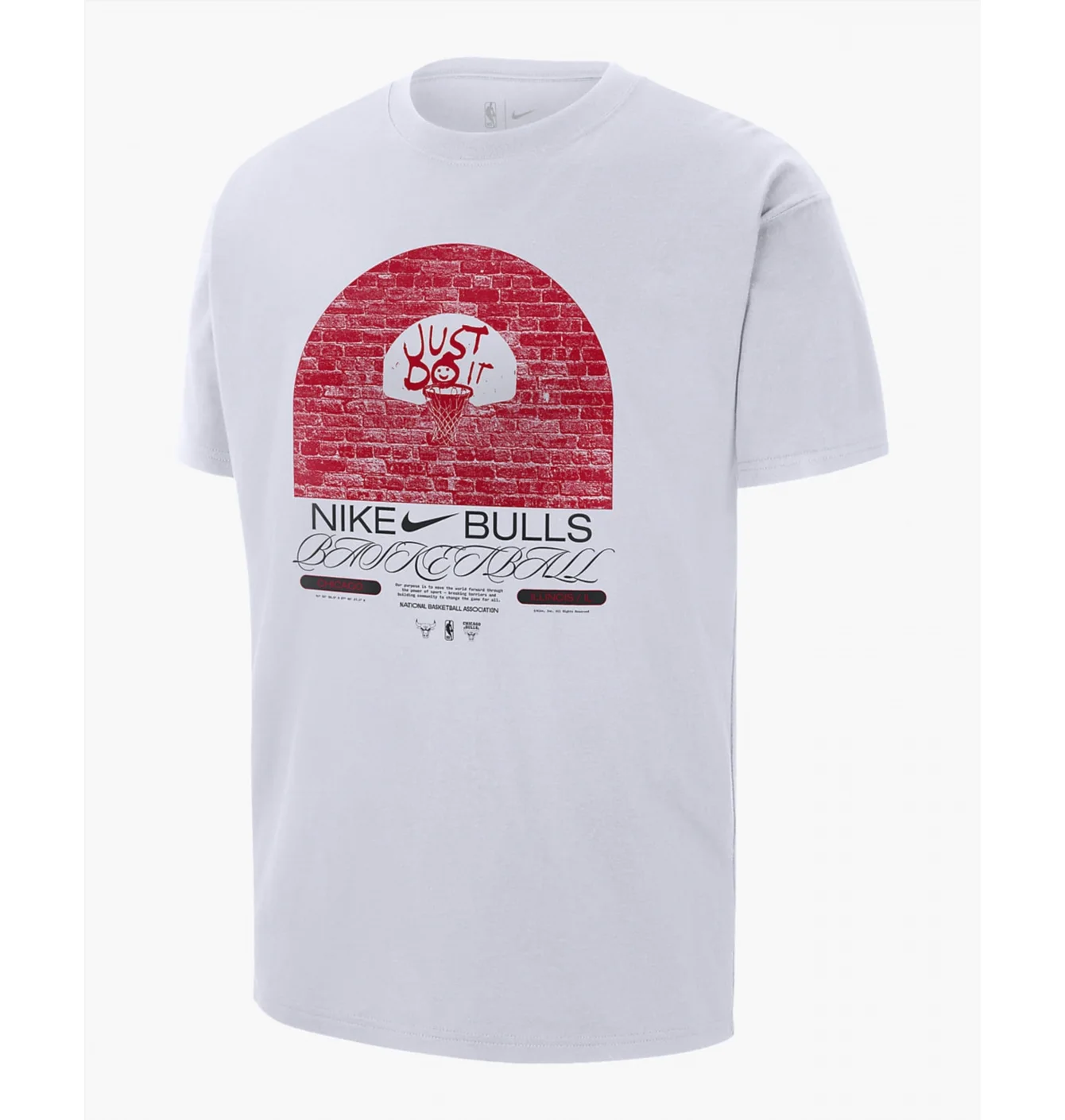 Футболка чоловіча Nike Chicago Bulls Courtside Max 90 MenS Nba T-Shirt White DR6292-100