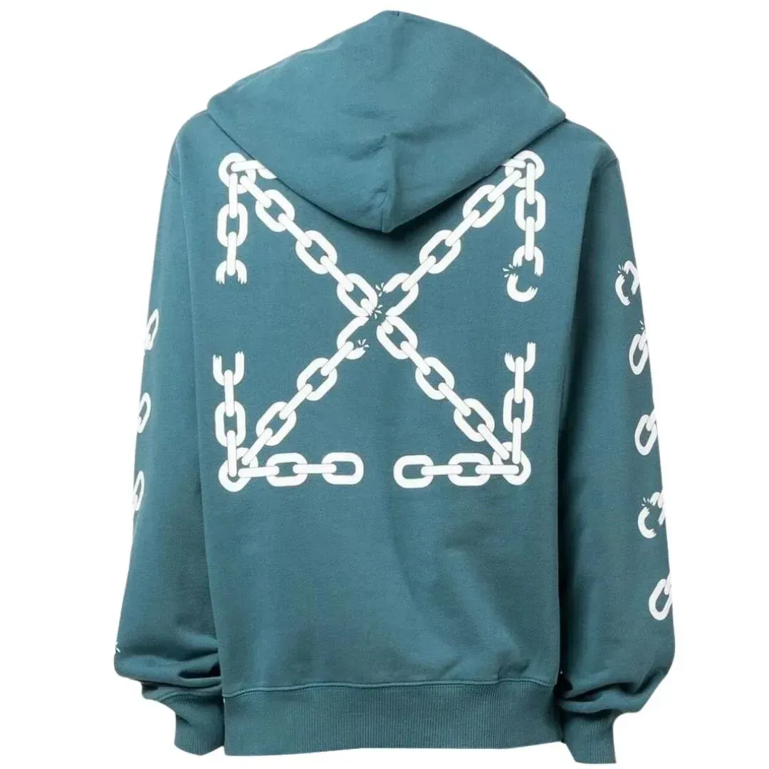 Кофта унісекс Off-White Off-White Ss22 Alphabet Printing Version Blue (OMBB097F22FLE0105501)
