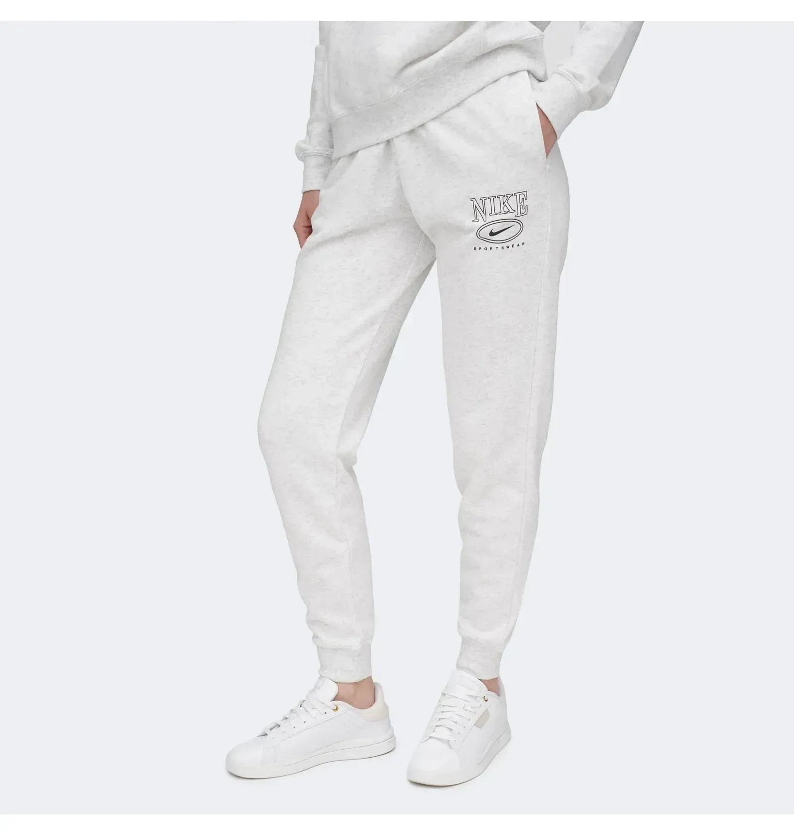 Спортивний костюм жіночий Nike Sportswear Club Fleece White (IB1992-051__IB1988-051)