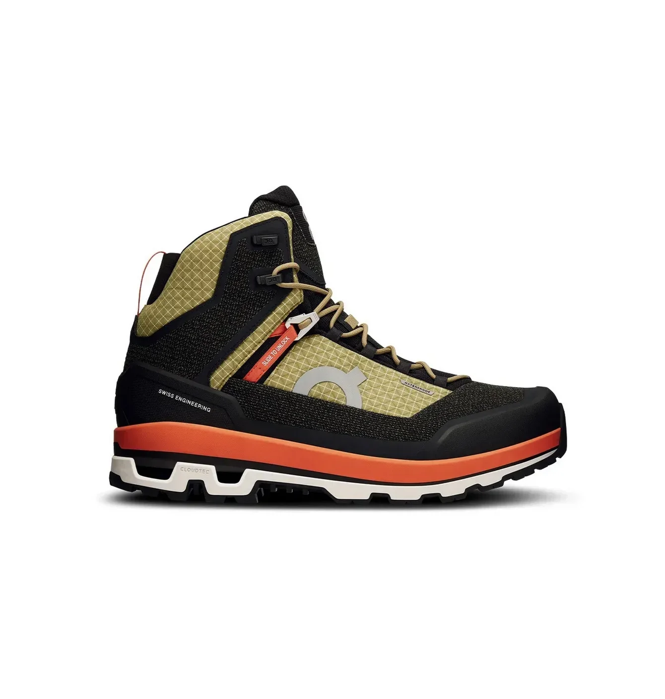 Кросівки чоловічі On Cloudalpine Waterproof Black/Green 3MD10831944