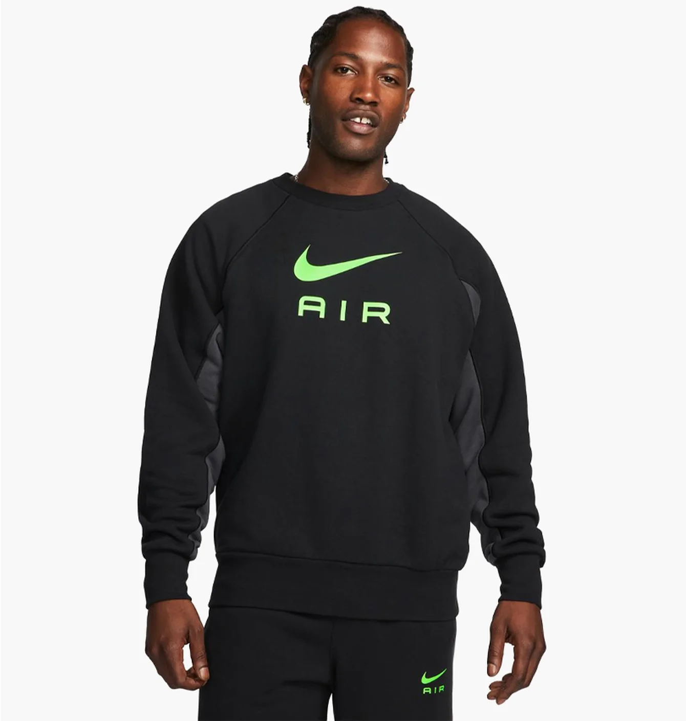 Світшот чоловічий Nike M Nsw Air Ft Crew Black DQ4205-011