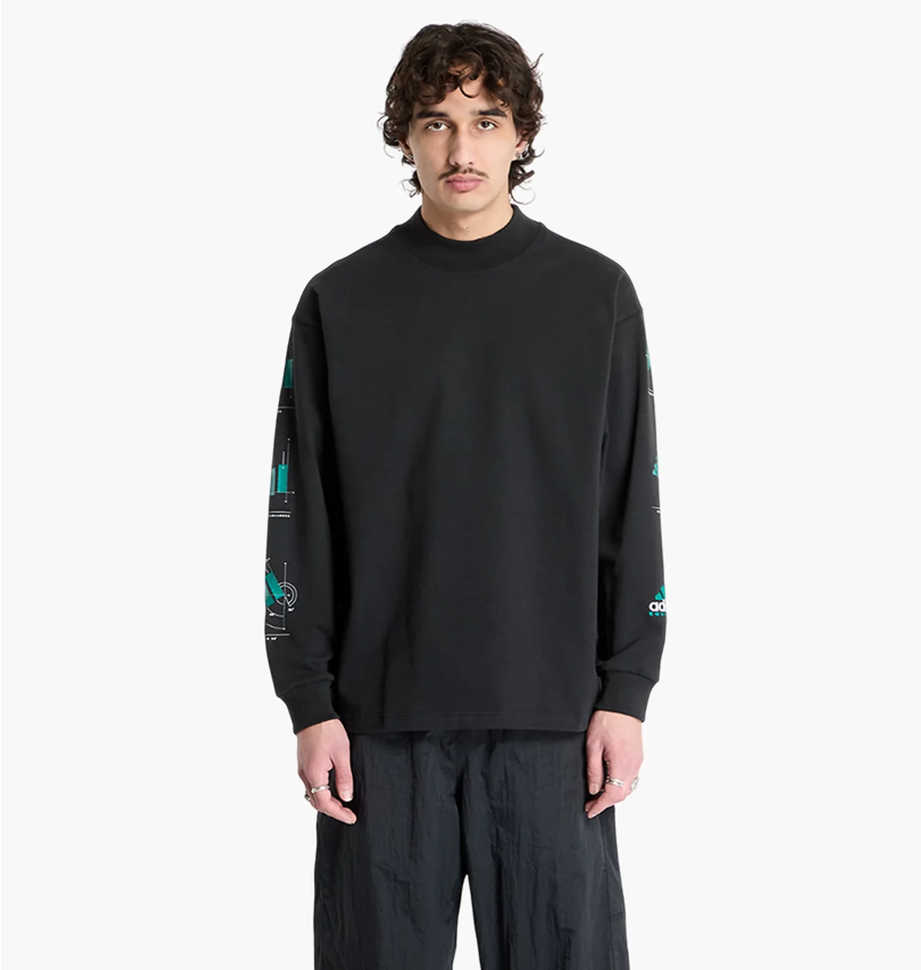 Світшот чоловічий Adidas Equipment Long Sleeve Graphic Black JN4849