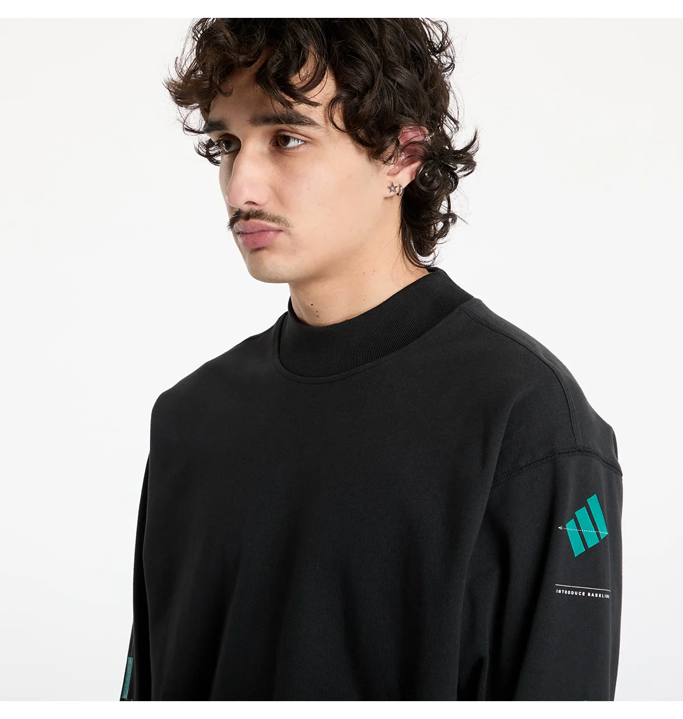 Світшот чоловічий Adidas Equipment Long Sleeve Graphic Black JN4849