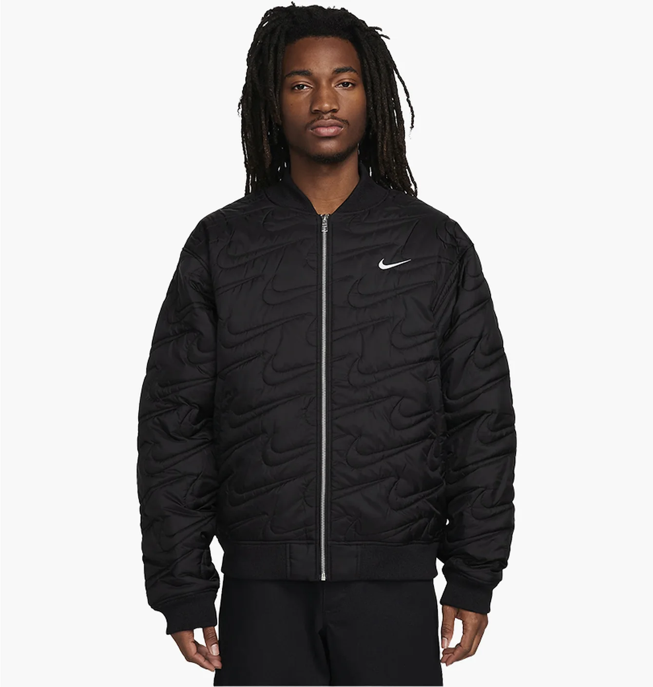 Куртка чоловіча Nike Sportswear Swoosh Quilted Jacket Black FV6151-010