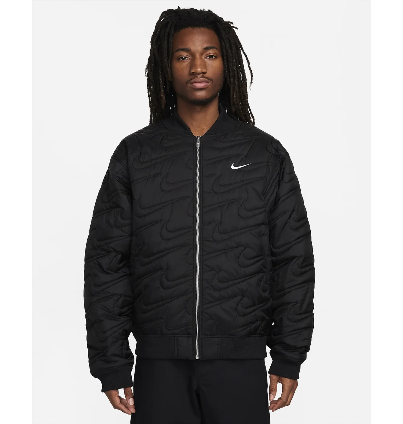 Куртка чоловіча Nike Sportswear Swoosh Quilted Jacket Black FV6151-010