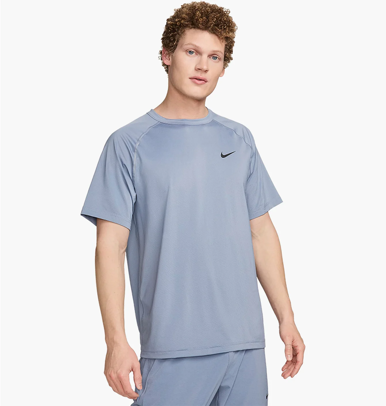 Футболка чоловіча Nike Ready Dri-Fit Short-Sleeve Fitness Top Light Blue DV9815-493