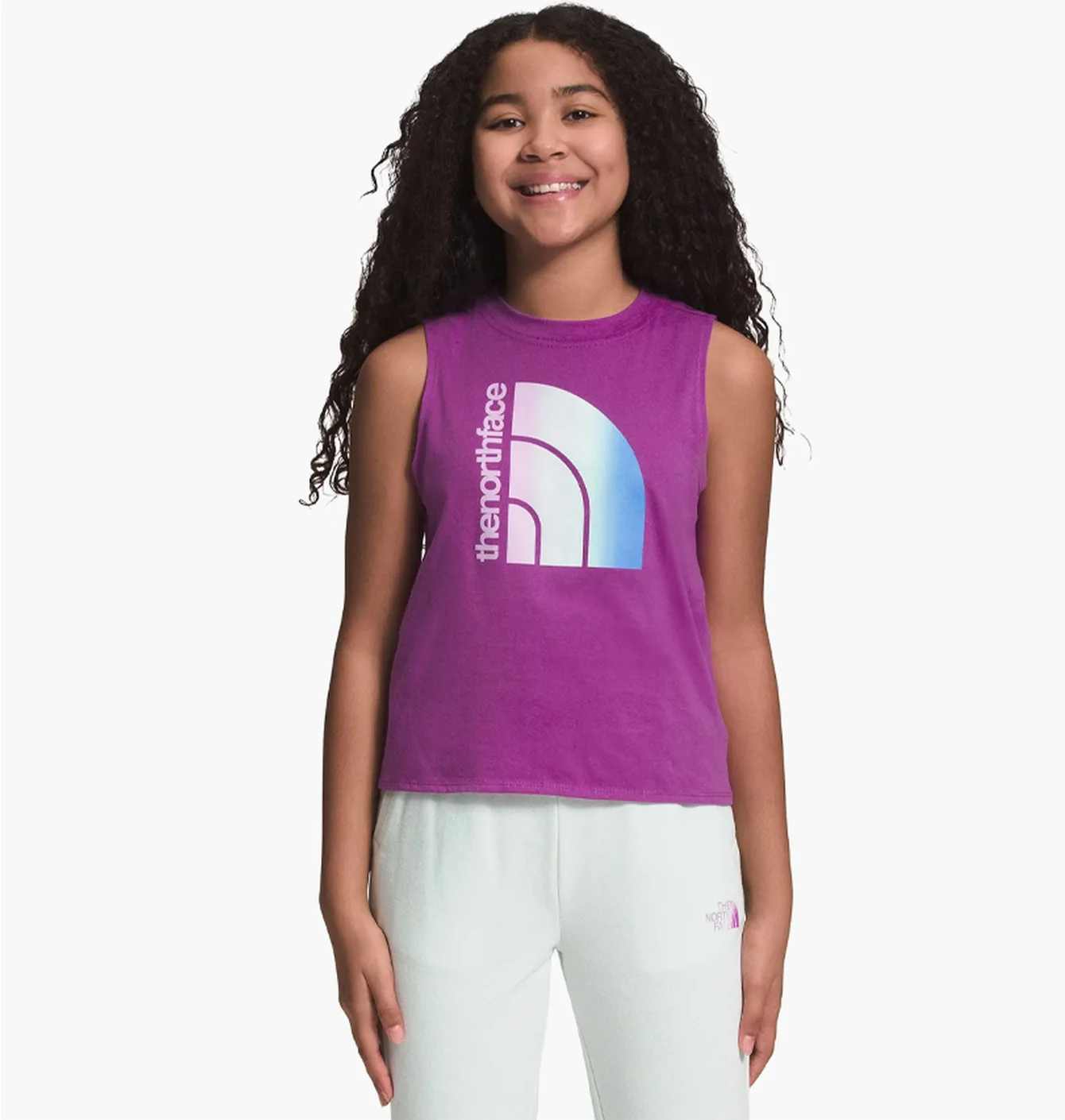 Майка дитяча The North Face Tie-Back Tank Violet NF0A7ZZW