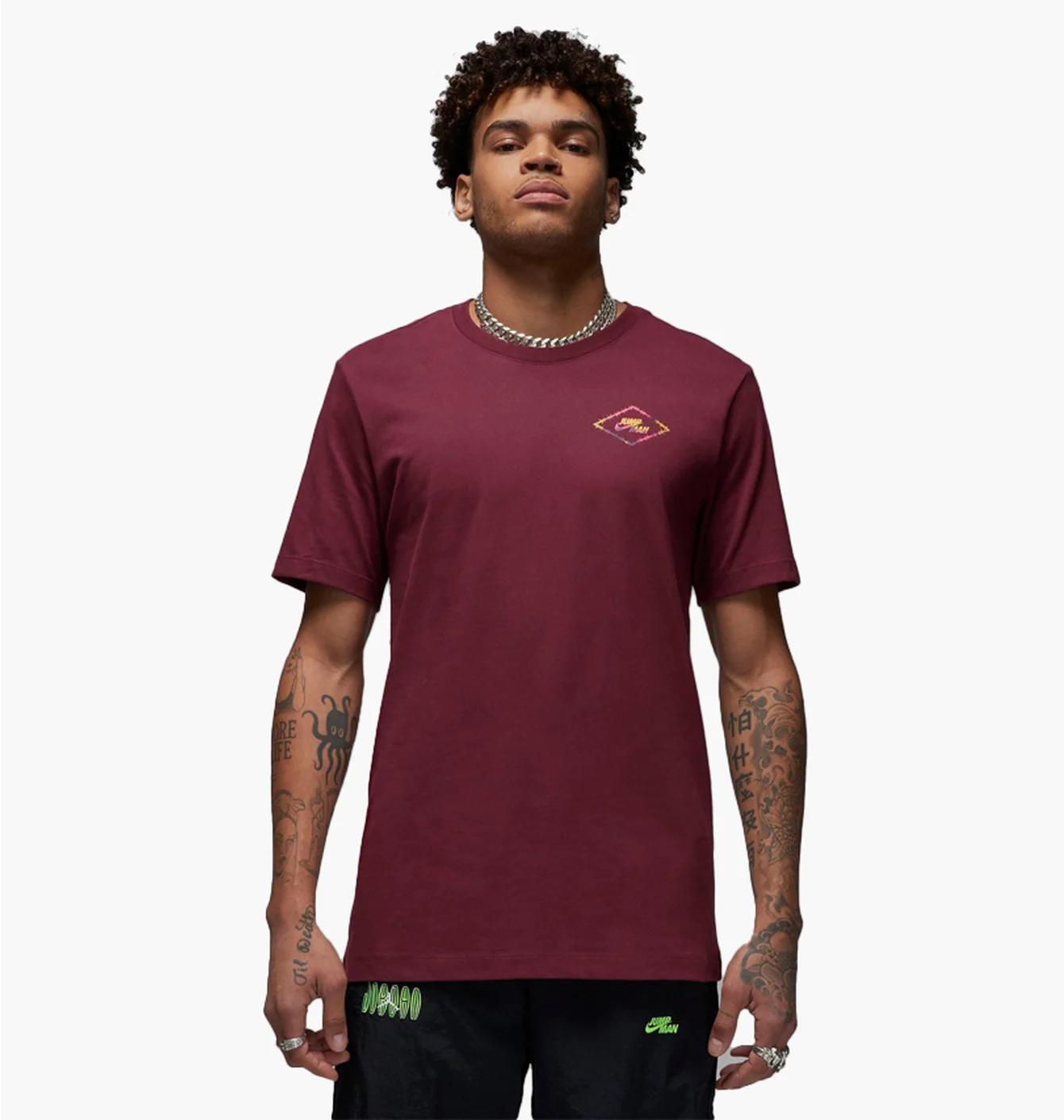 Футболка чоловіча Air Jordan Flight Mvp Barbed Wire Graphic T-Shirt Bordo Dv1443-680
