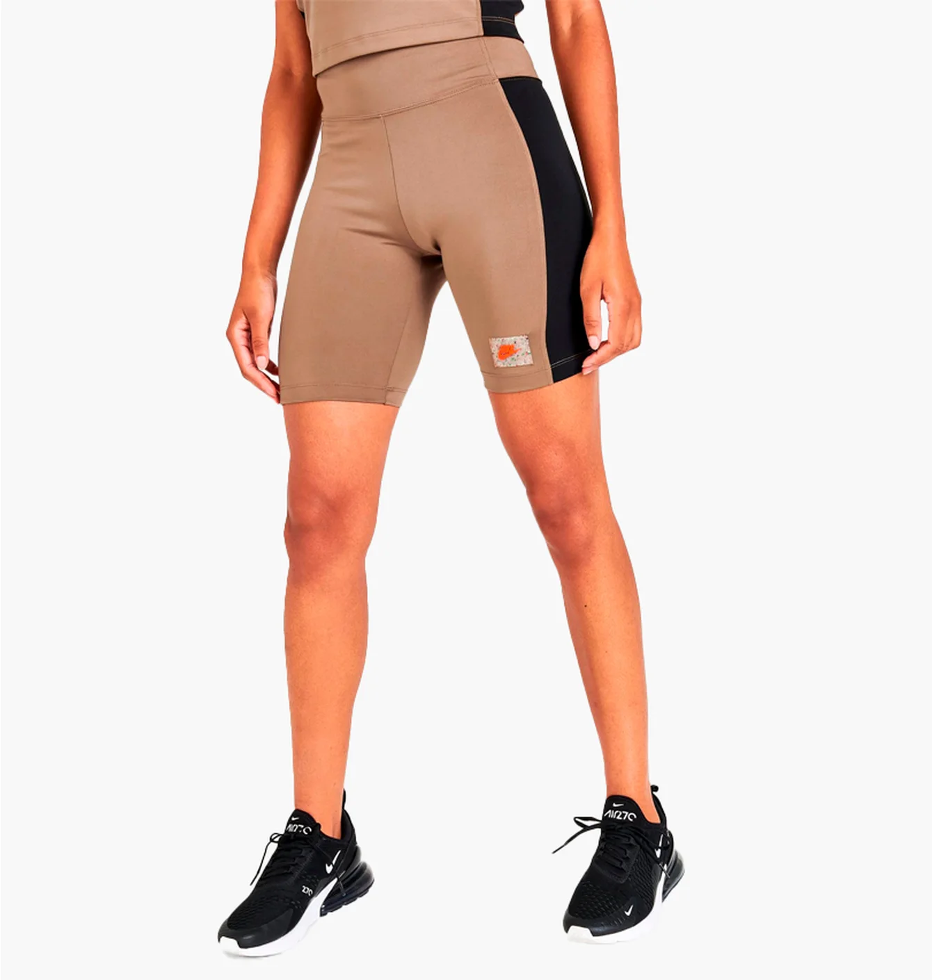 Шорти жіночі Nike Sportswear Swoosh Logo High-Waisted Bike Shorts Brown Dx2325-258