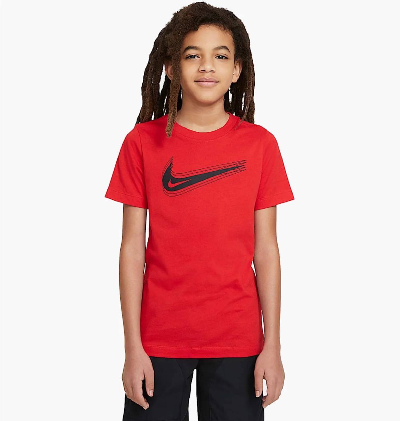 Футболка дитяча Nike Sportswear Tee Swoosh Red DC7797-657