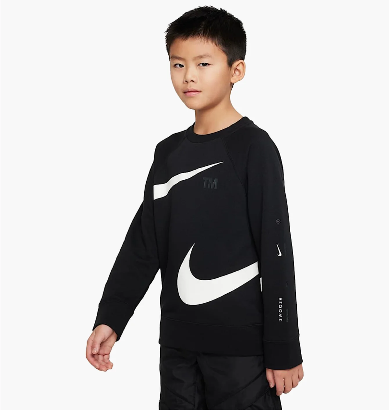 Світшот дитячий Nike Sportswear Swoosh Black DV8119-010