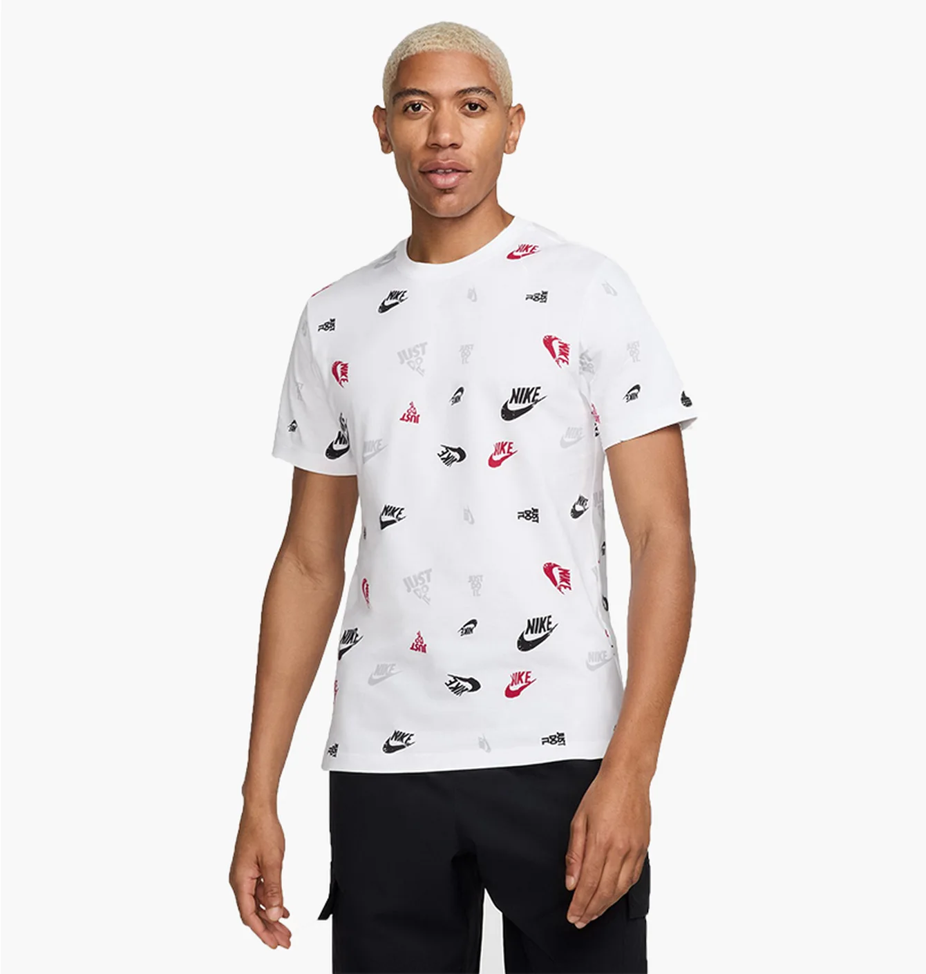 Футболка чоловіча Nike M Nsw Tee 12Mo Aop Sp25 White HJ0561-100