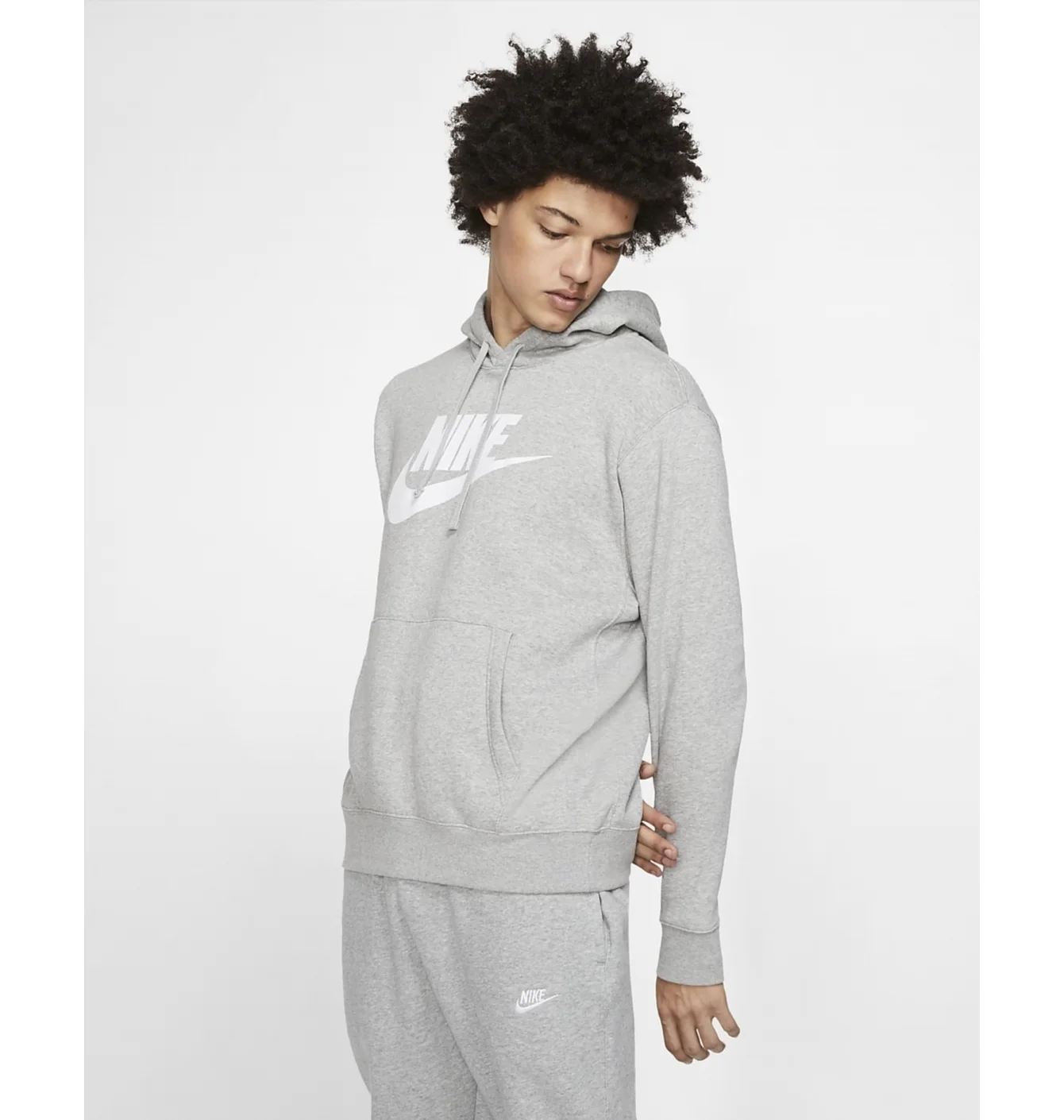 Худі чоловіче Nike Sportswear Club Fleece Grey BV2973-063