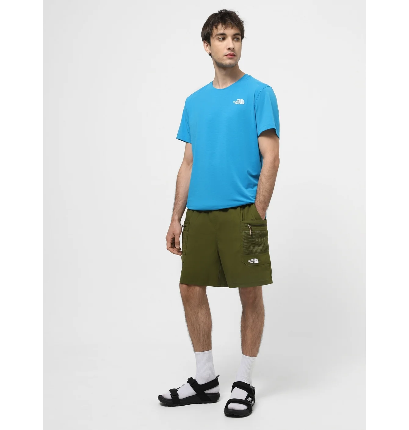 Шорти чоловічі The North Face Class V Pathfinder Belted Olive NF0A86QJPIB