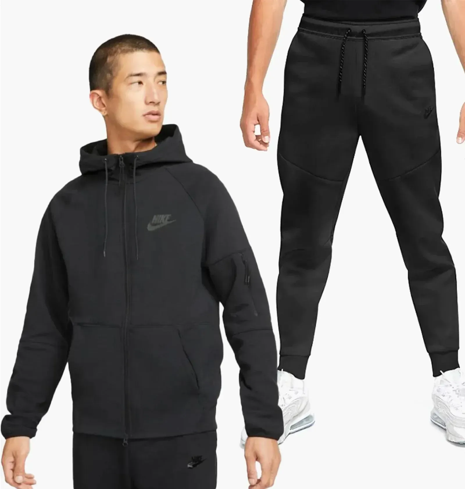 Спортивний костюм чоловічий Nike Sportswear Hoodie Full-Zip Black (DD5284-010__DD5293-010)