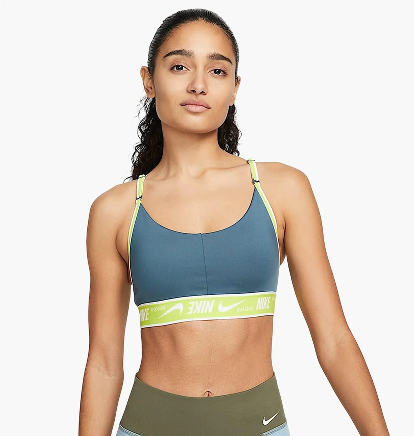 Топ жіночий Nike Dri-Fit Indy Blue/Green DM0560-058
