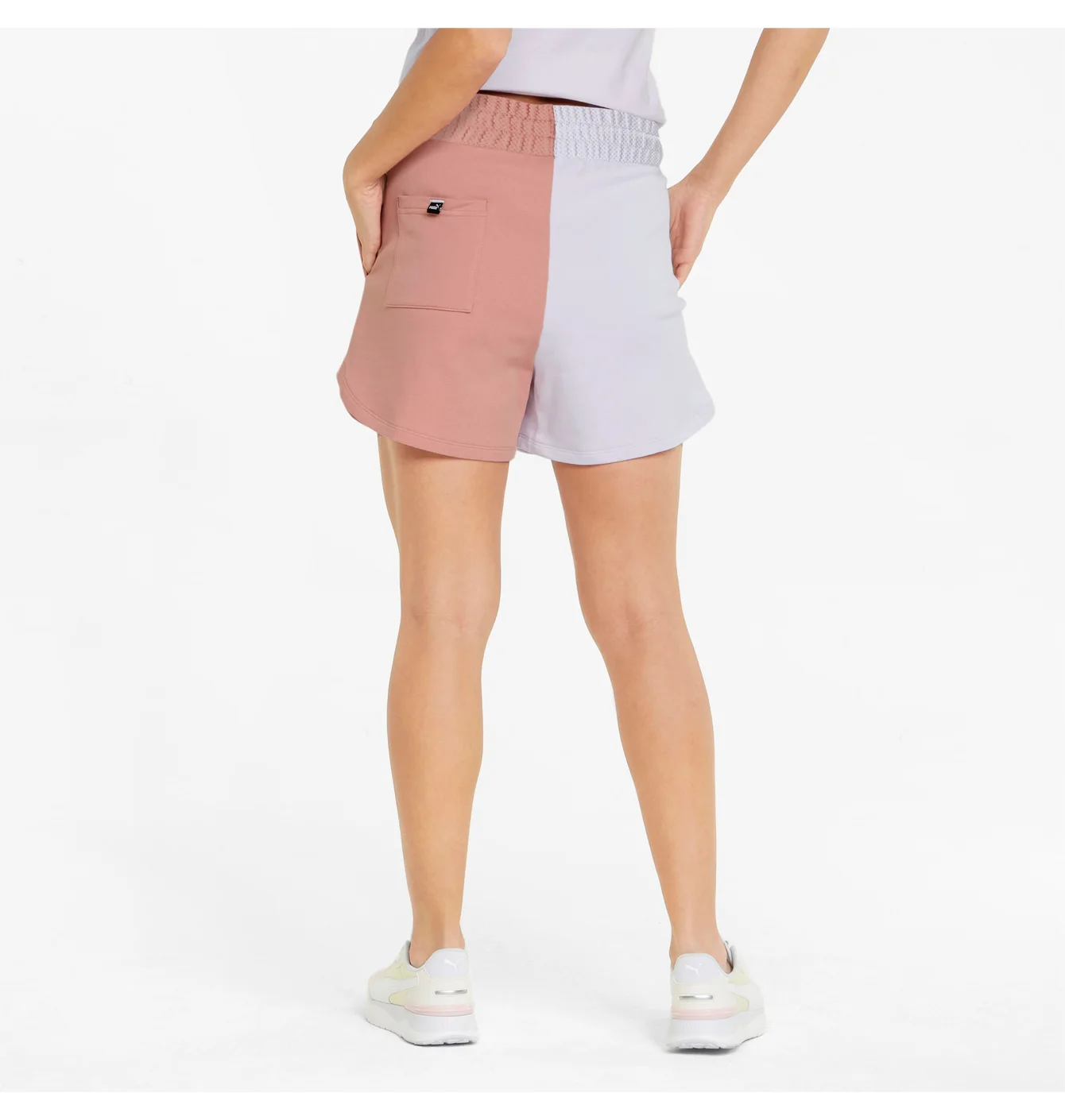 Шорти жіночі Puma Power High-Waist Beige/Violet 848405-17