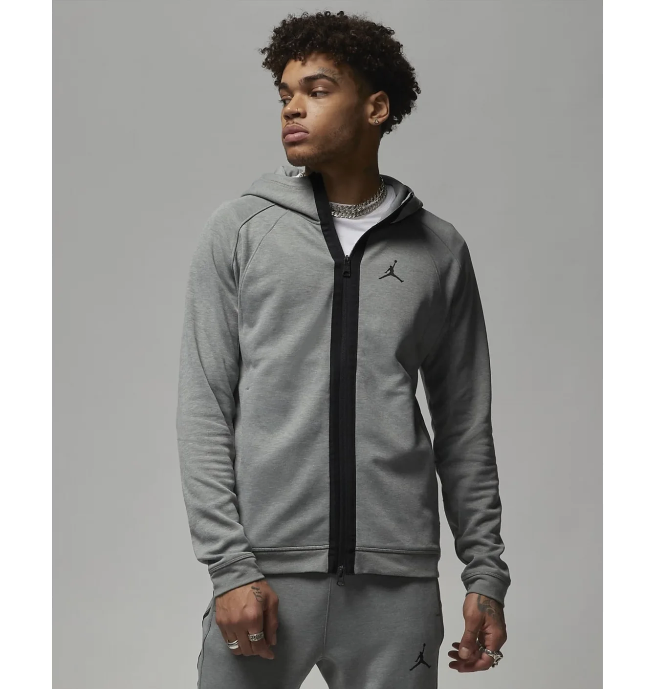 Толстовка чоловіча Air Jordan Dri-Fit Sport Grey Dv9783-063