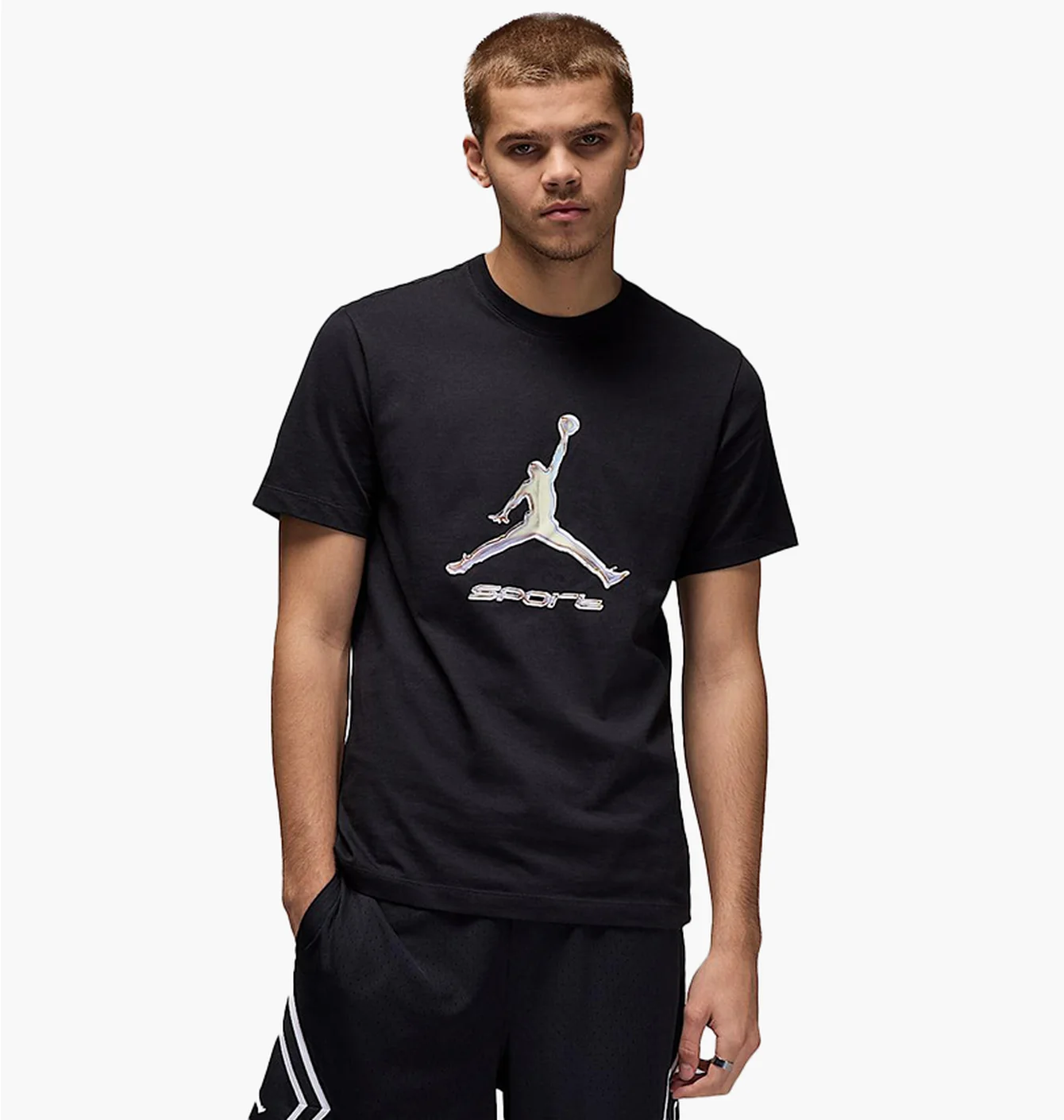 Футболка чоловіча Air Jordan Sport Dri-Fit Graphic T-Shirt Black HQ7984-010