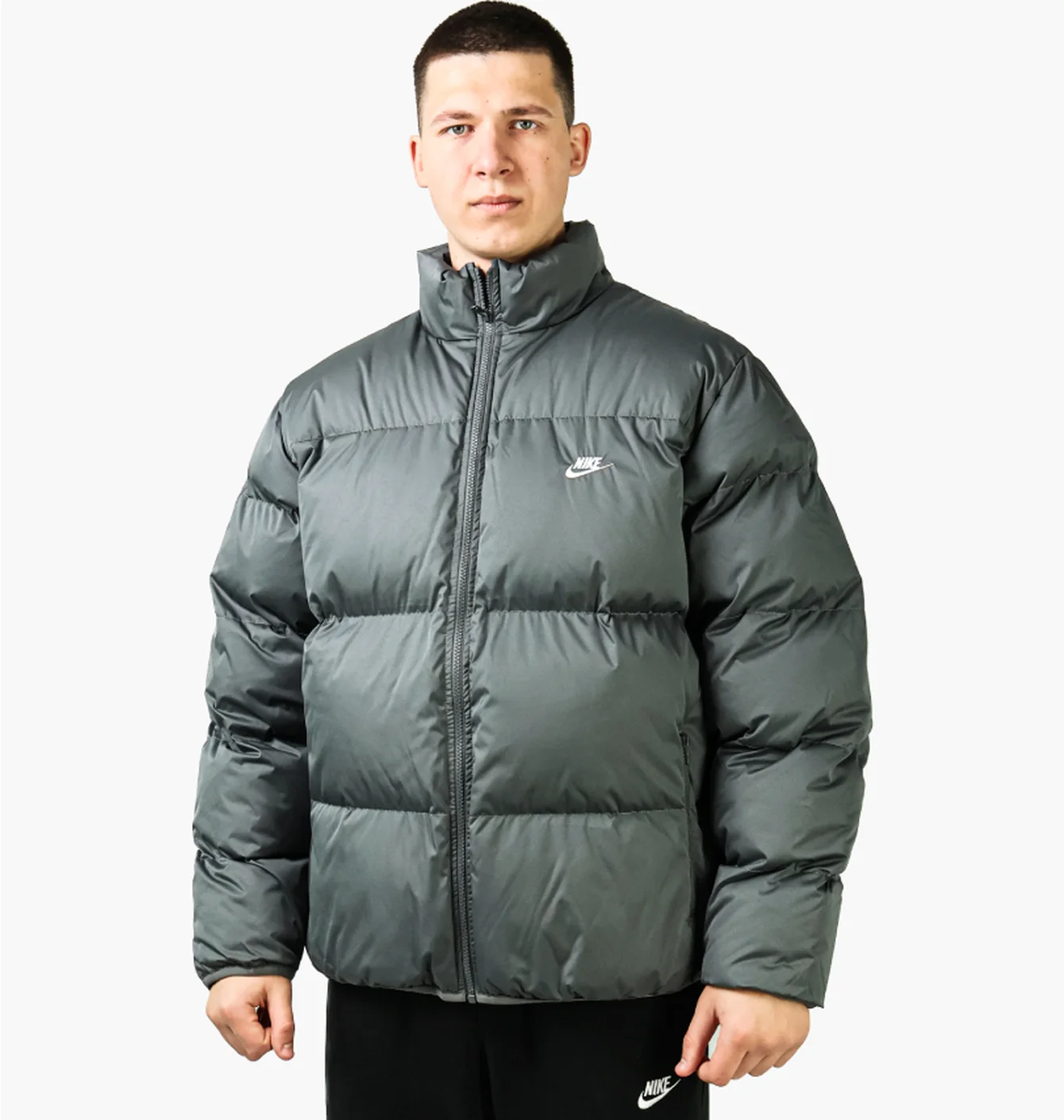 Пуховик чоловічий Nike Club Puffer Jkt Grey FB7368-068