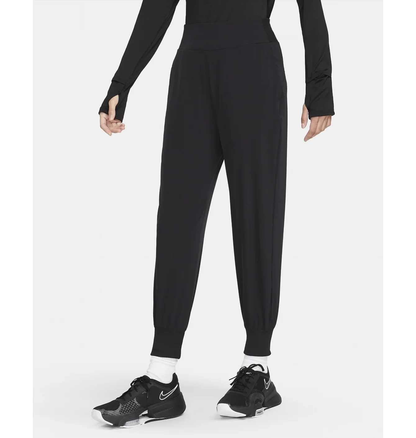 Штани жіночі Nike Dri-Fit Bliss Mid-Rise 7/8 Joggers Black DV9453-010