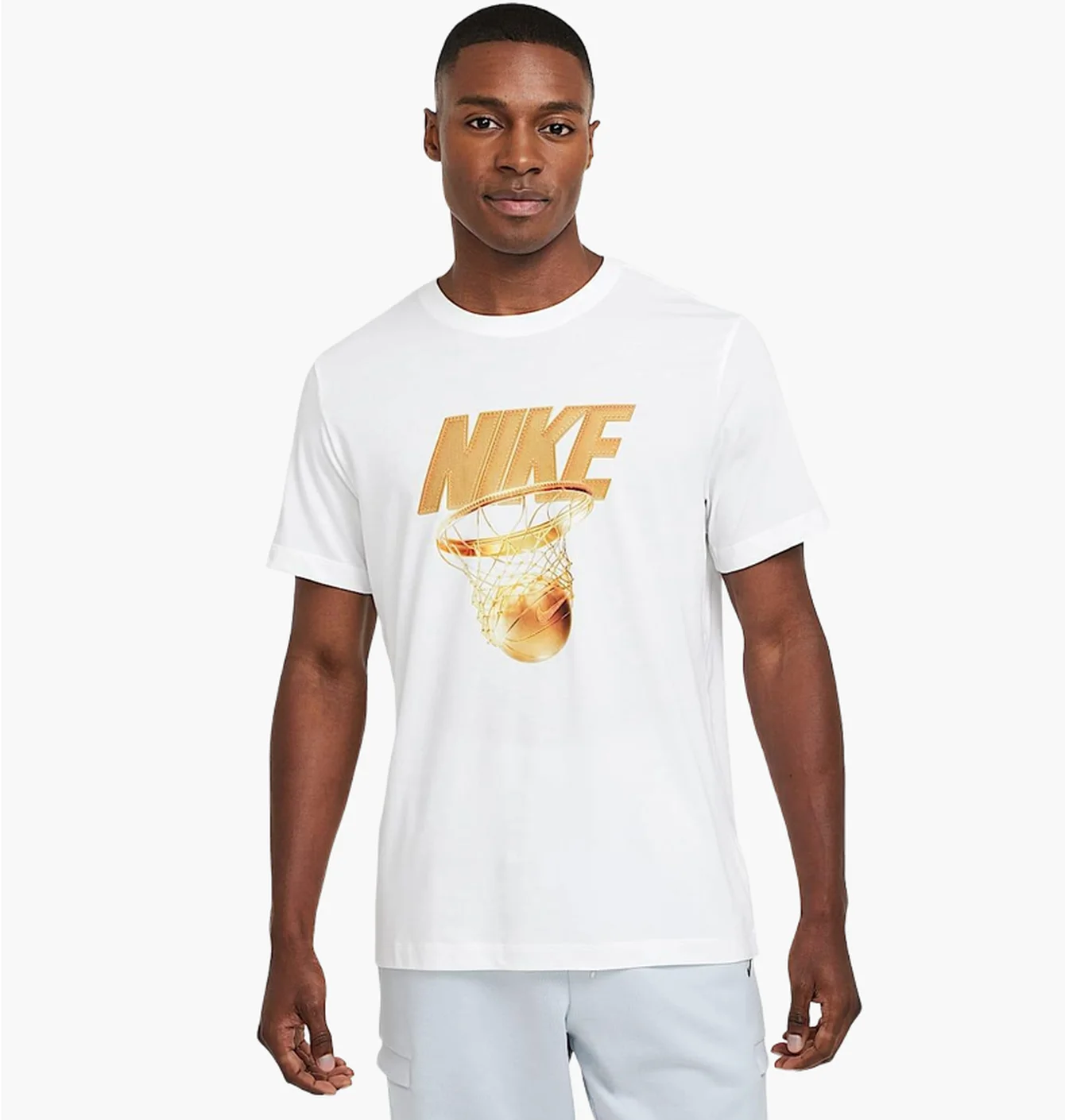 Футболка чоловіча Nike Dri-Fit Basketball White HF6205-100