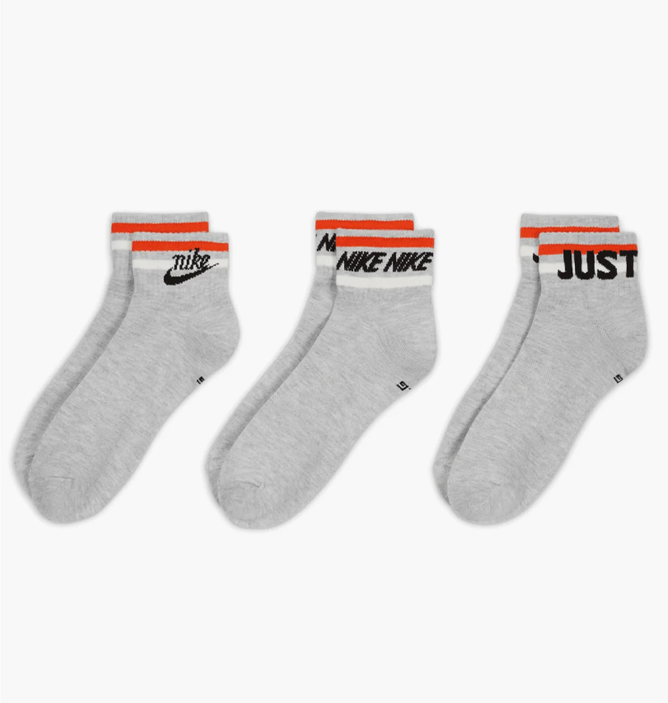 Шкарпетки унісекс Nike Everyday Essential An Grey (3 пари) Dx5080-050