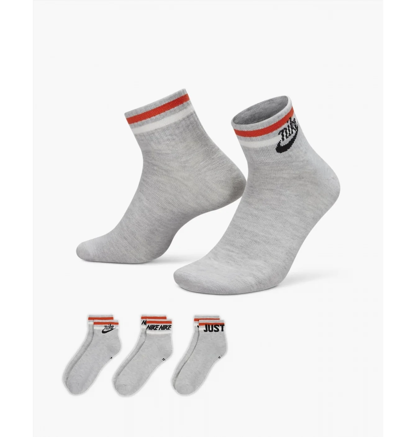 Шкарпетки унісекс Nike Everyday Essential An Grey (3 пари) Dx5080-050