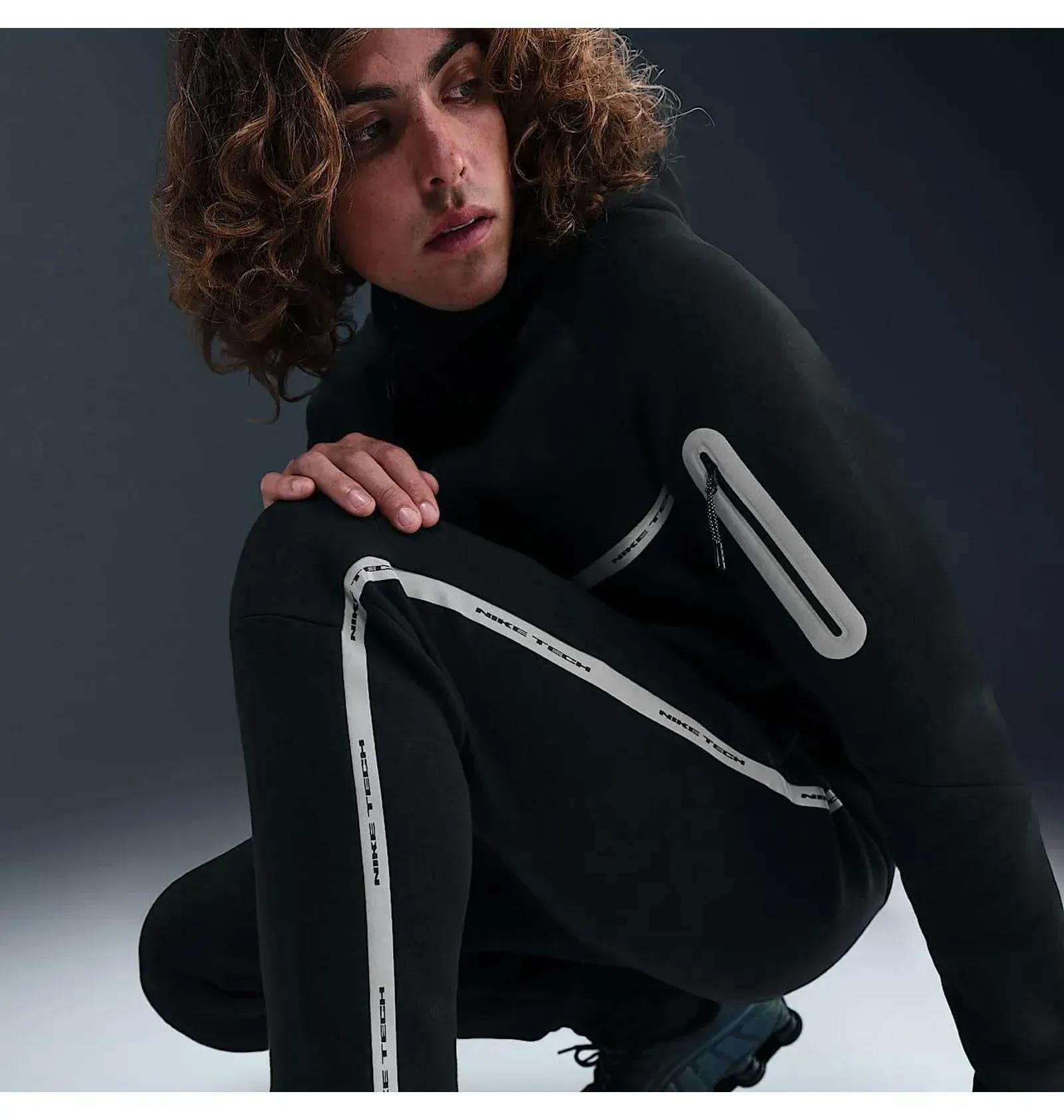Спортивний костюм чоловічий Nike Tech Fleece Reflective Black (IM6537-010__IM6540-010)