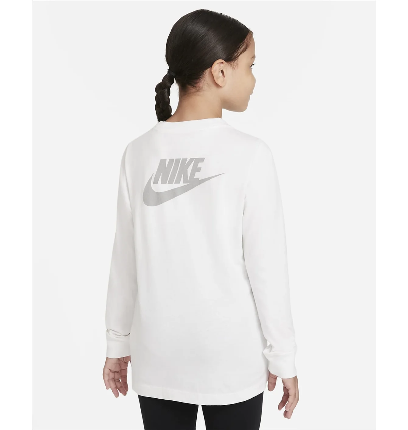 Лонгслів дитячий Nike Big Kids Long-Sleeve T-Shirt White Dm3456-100