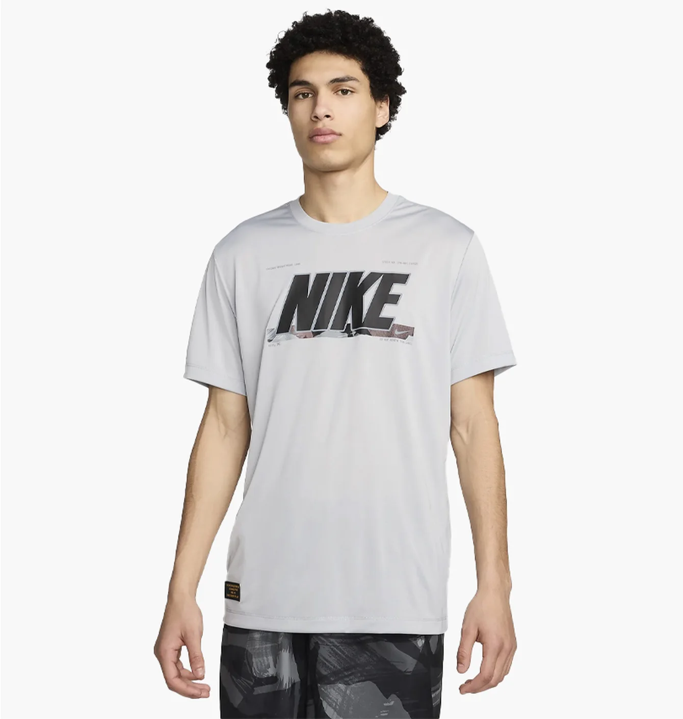 Футболка чоловіча Nike M Dri-Fit Tee Rlgd Camo Gfx Grey FV8370-077